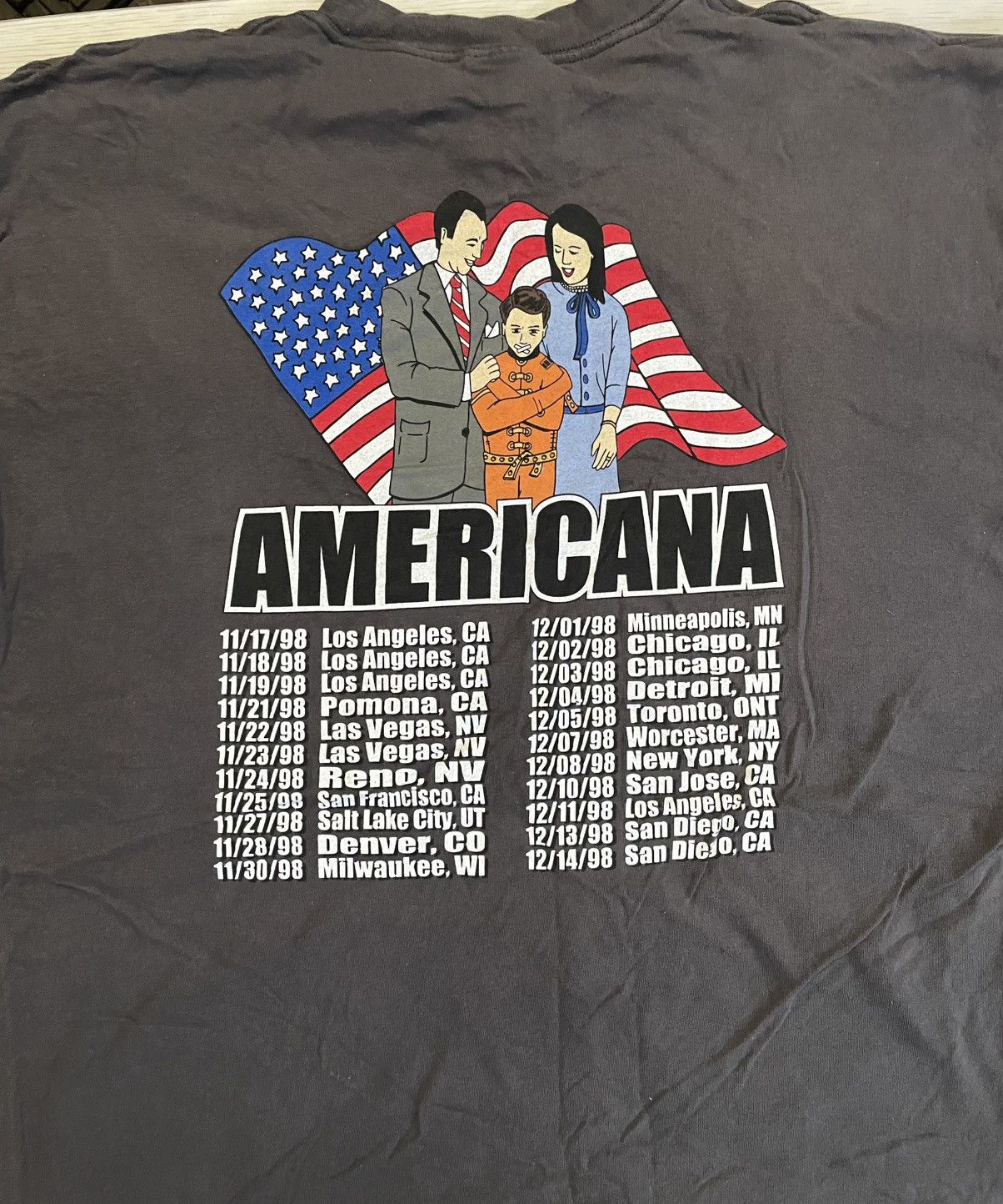 Other The Offspring 1998 Americana tour XL shirt vintage rare Size US XL / EU 56 / 4 - 5 Thumbnail