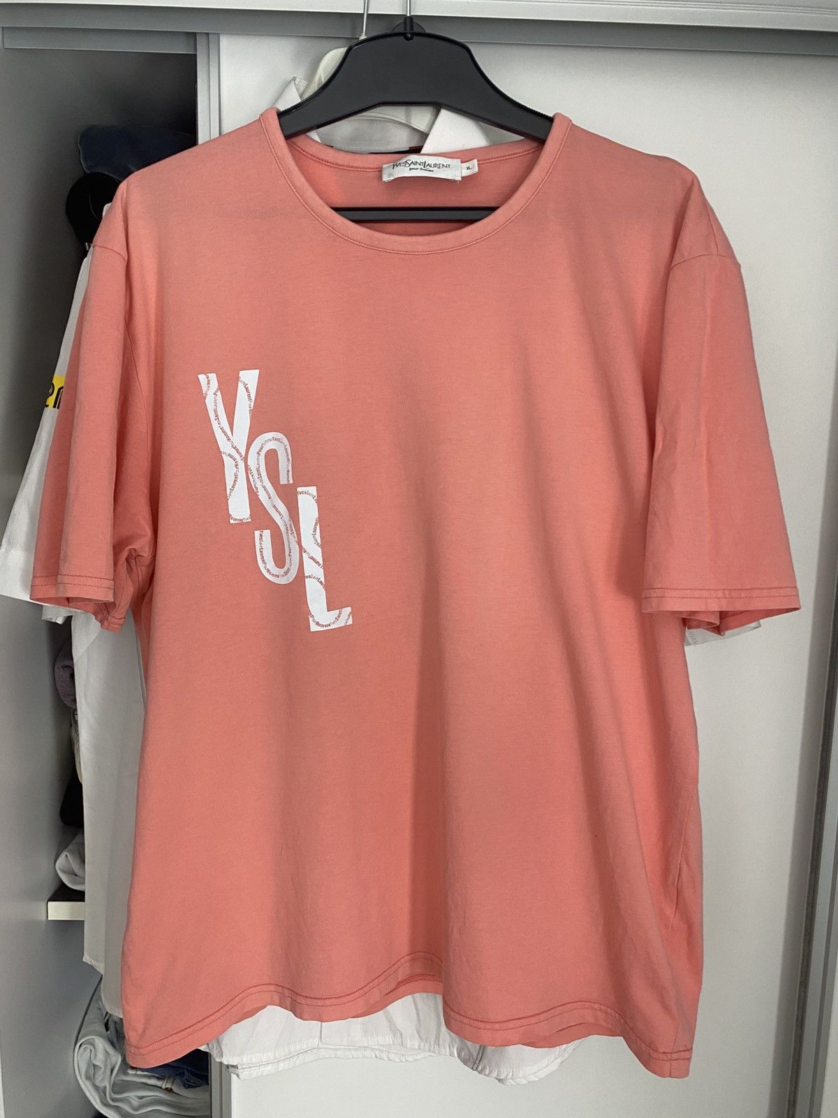 Yves Saint Laurent Yves Saint Laurent Pour Homme Vintage YSL tee t-shirt 90s Size US XL / EU 56 / 4 - 11 Thumbnail