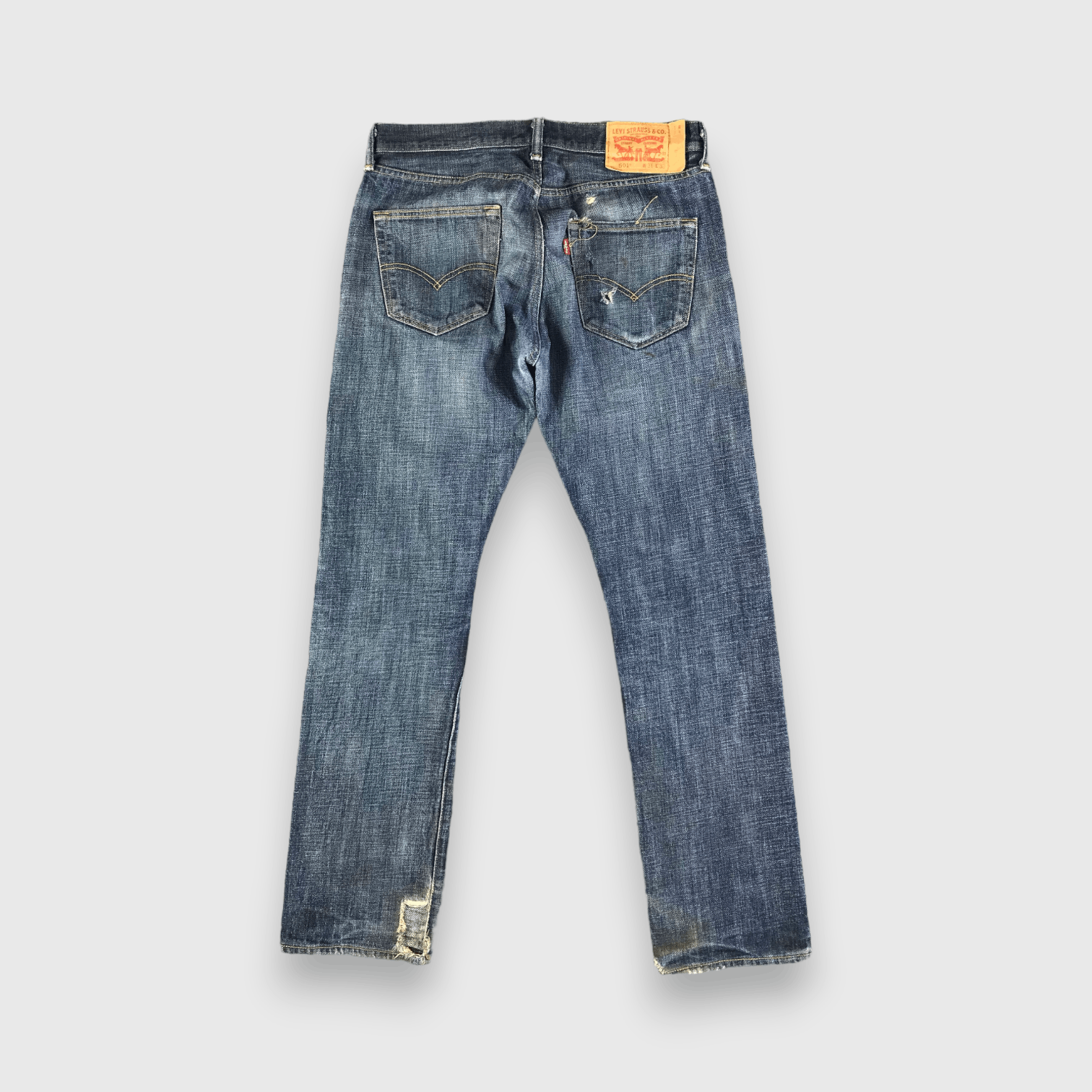 Levi's Vintage Blue Wash Levis 501 Jeans-J3471 Size US 33 - 2 Thumbnail