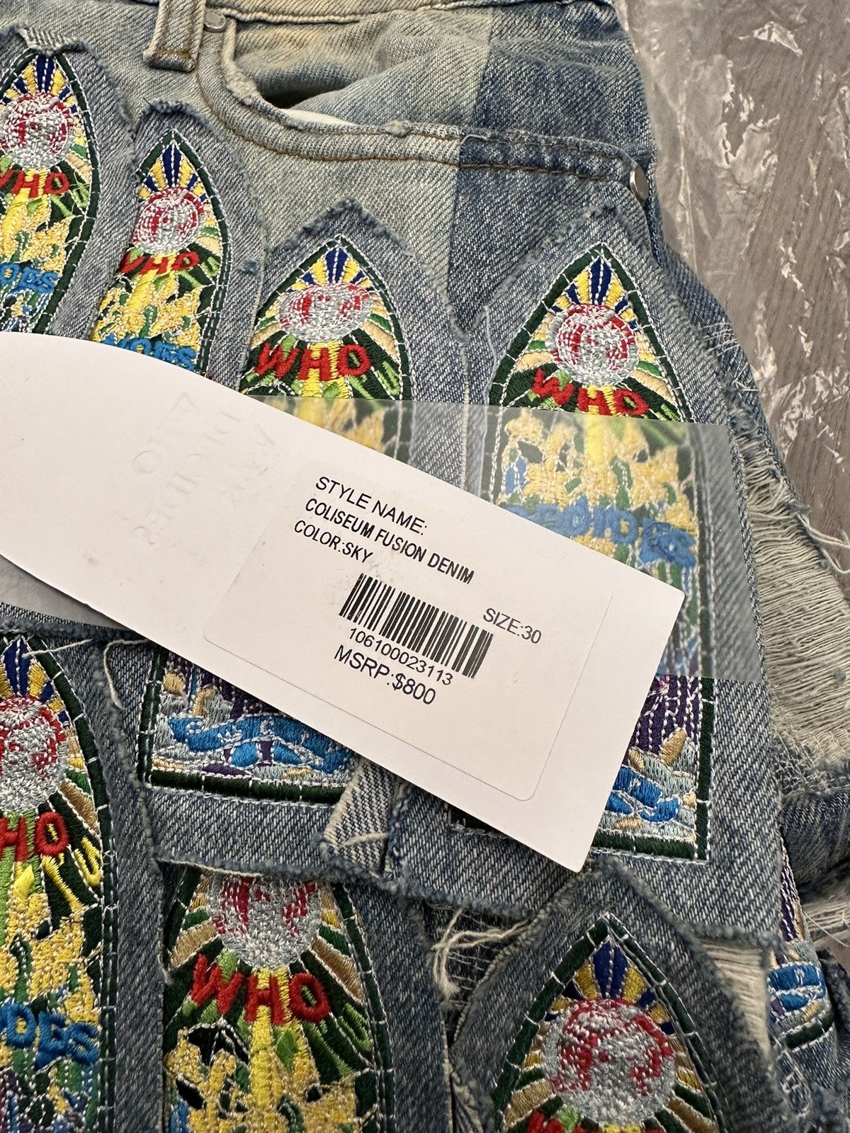 Who Decides War Who Decides War WDW COLISEUM FUSION DENIM Jeans Pants Size US 30 / EU 46 - 11 Thumbnail