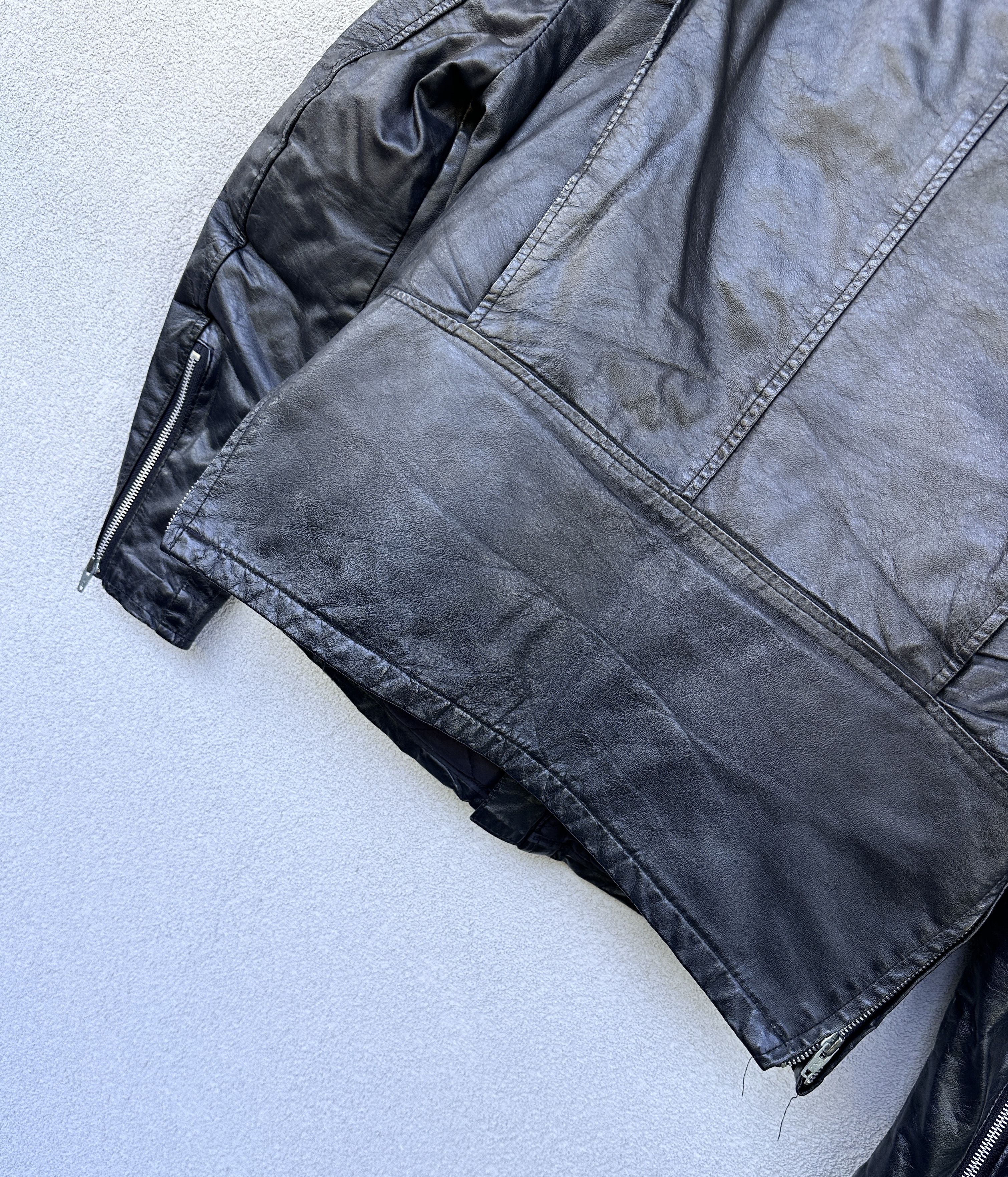 Vintage Vintage leather avant garde women biker jacket Size L / US 10 / IT 46 - 9 Thumbnail