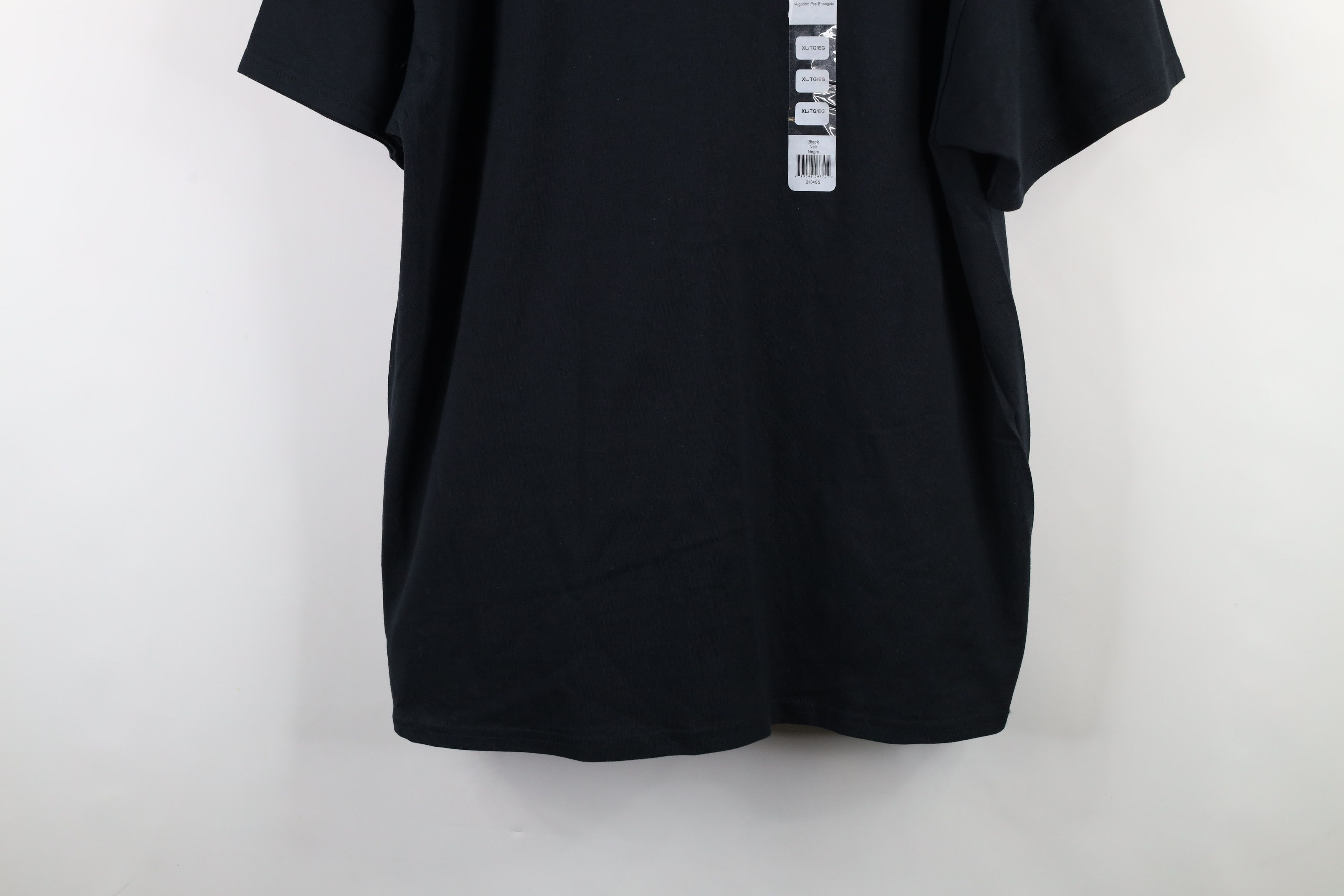 Vintage Deadstock Vintage Y2K Streetwear Heavy Cotton T-Shirt Black Size US XL / EU 56 / 4 - 3 Thumbnail