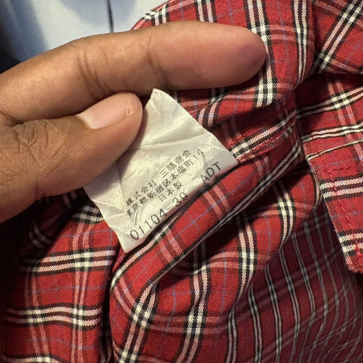 Burberry Burberry Checkered Button Ups With Logo Size US L / EU 52-54 / 3 - 6 Thumbnail