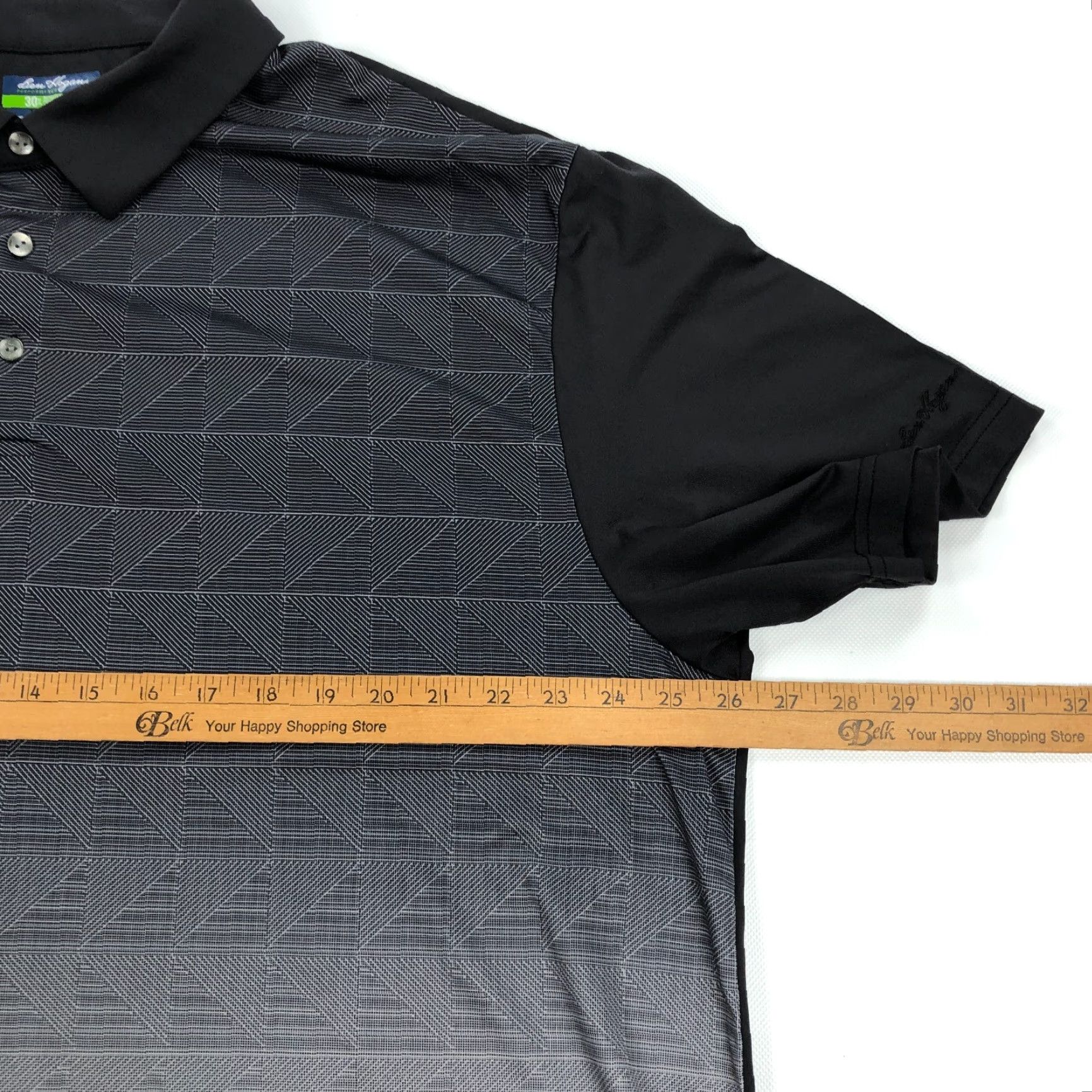 Hogan Ben Hogan Polo Shirt Men 2XL Golf Performance Geometric Short Sleeve Button Up Collared Shirt Gray Size US XXL / EU 58 / 5 - 7 Thumbnail