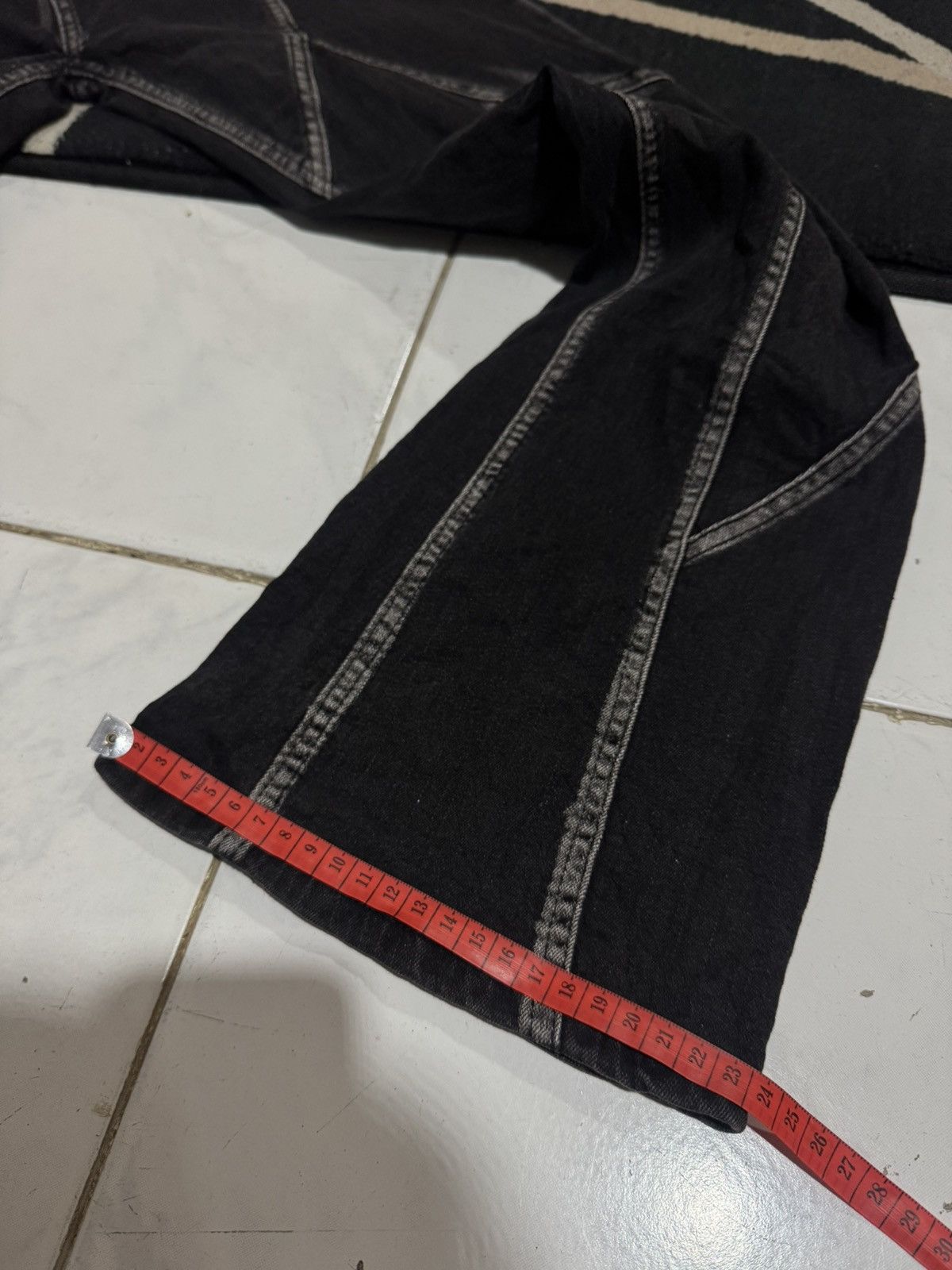 Le Grande Bleu (L.G.B.) FLARED STRETCH DENIM PANTS JAPANESE STYLED Size US 29 - 12 Thumbnail