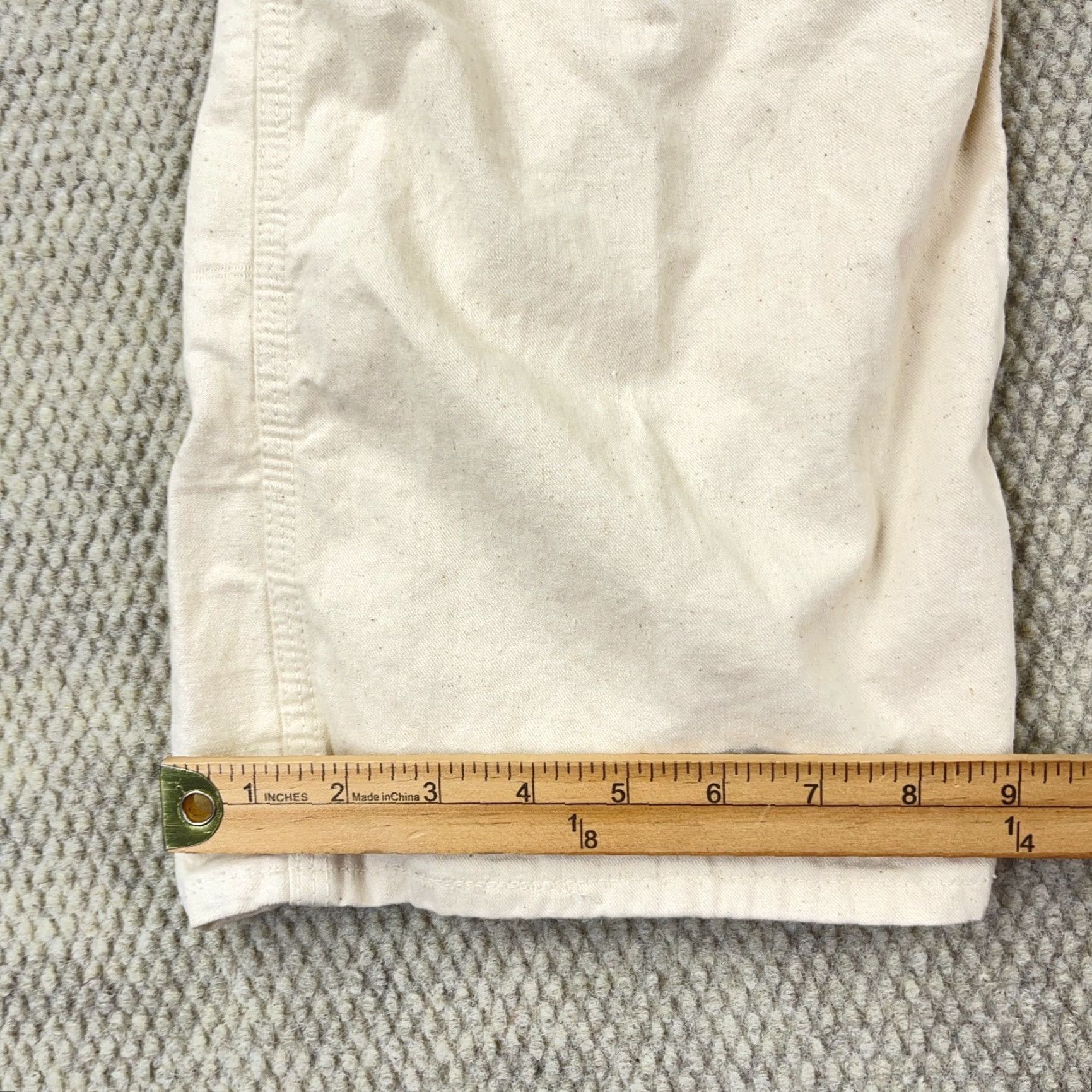 Vintage VINTAGE Big Mac Workwear Overalls Men 38x28 Cotton 1970s Beige White Sanforized Size US 38 / EU 54 - 6 Thumbnail