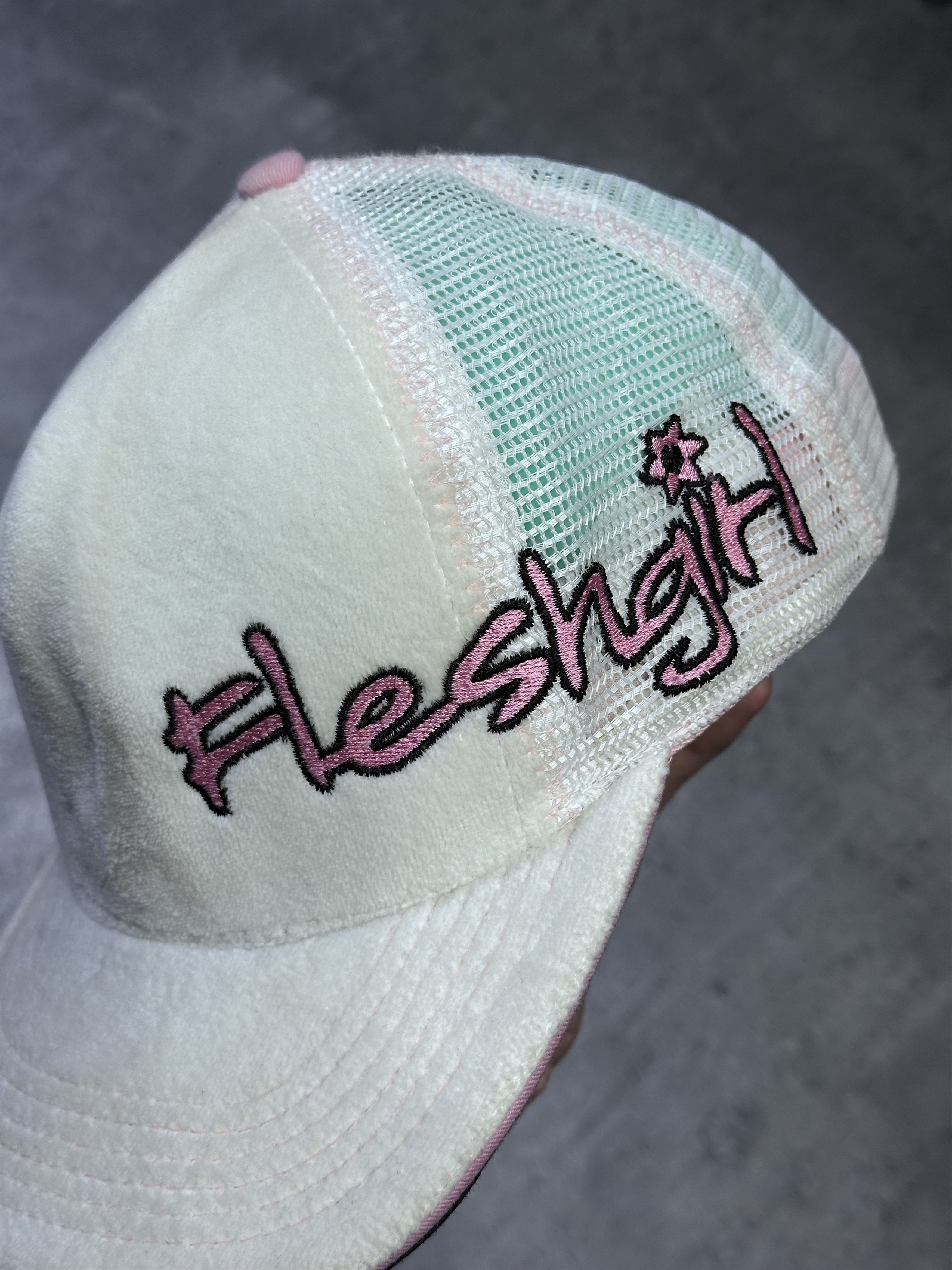 Vintage Flashgirl trucker hat cap white Size ONE SIZE - 2 Thumbnail