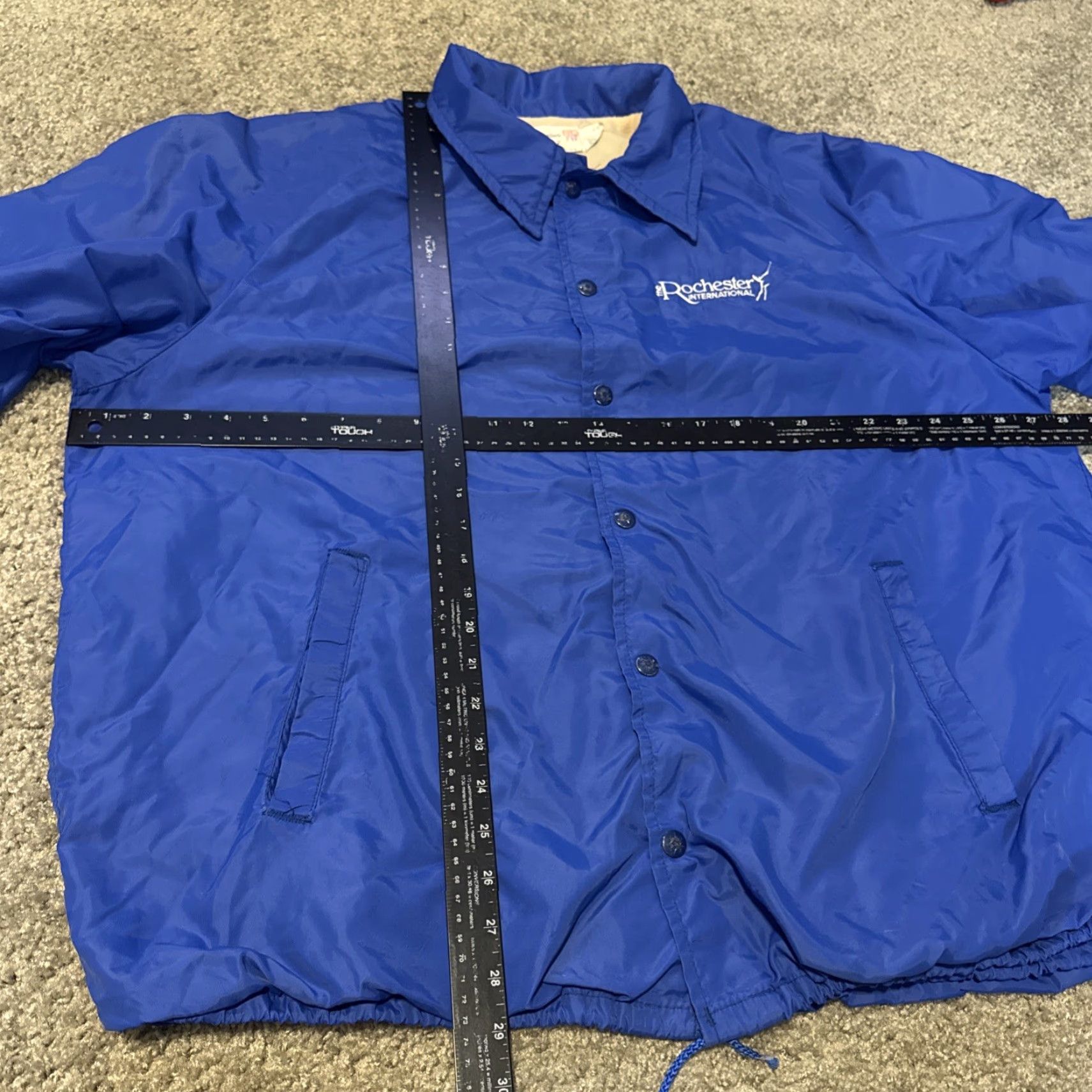 Vintage VINTAGE Rochester International Golf Tournament Button Front Windbreaker Jacket XL Men King Louie Nylon Blue Size US XL / EU 56 / 4 - 5 Thumbnail
