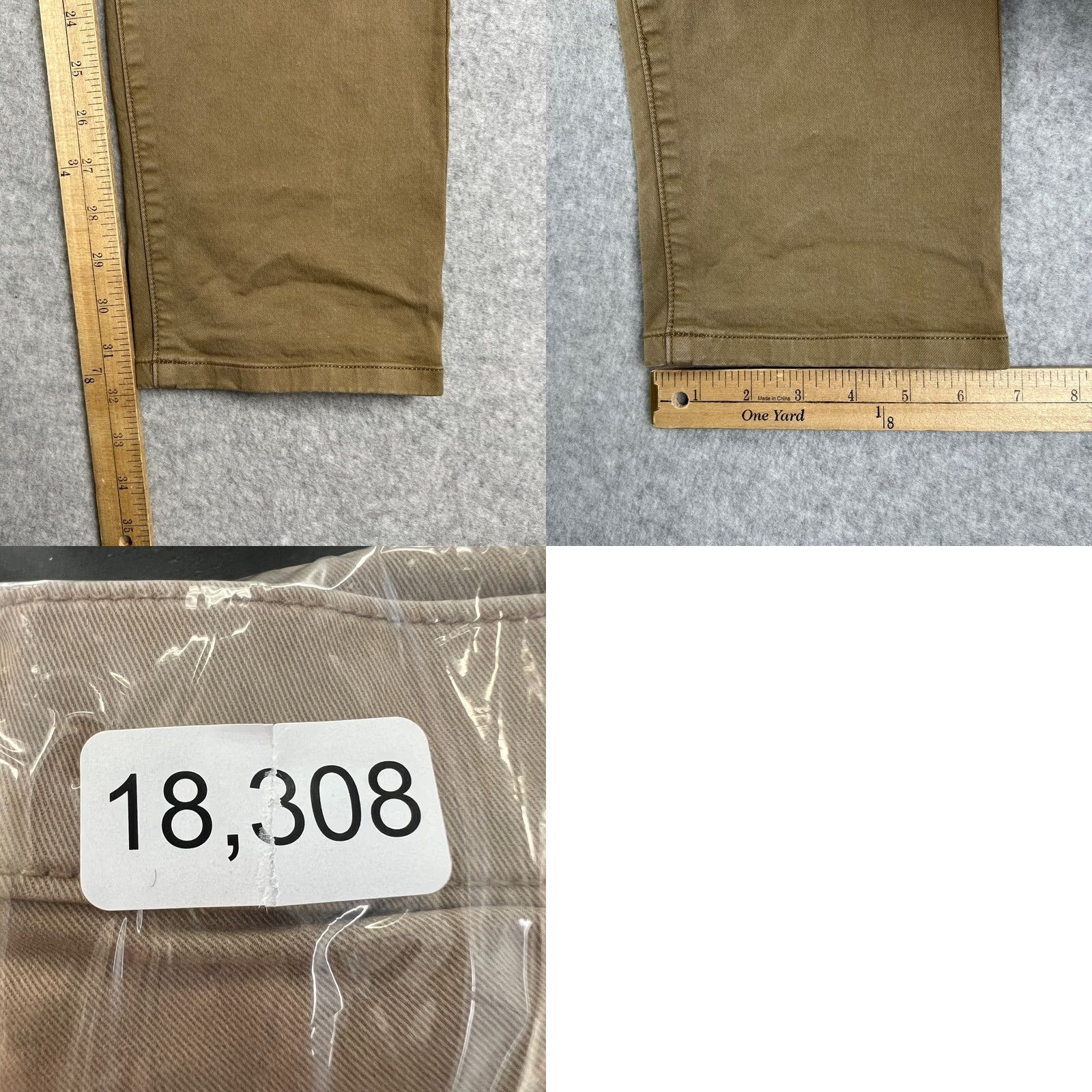 Flint And Tinder Flint & Tinder 365 Pants Mens 30x32 Beige Huckberry Slim Fit Tapered Stretch Size US 30 / EU 46 - 8 Thumbnail