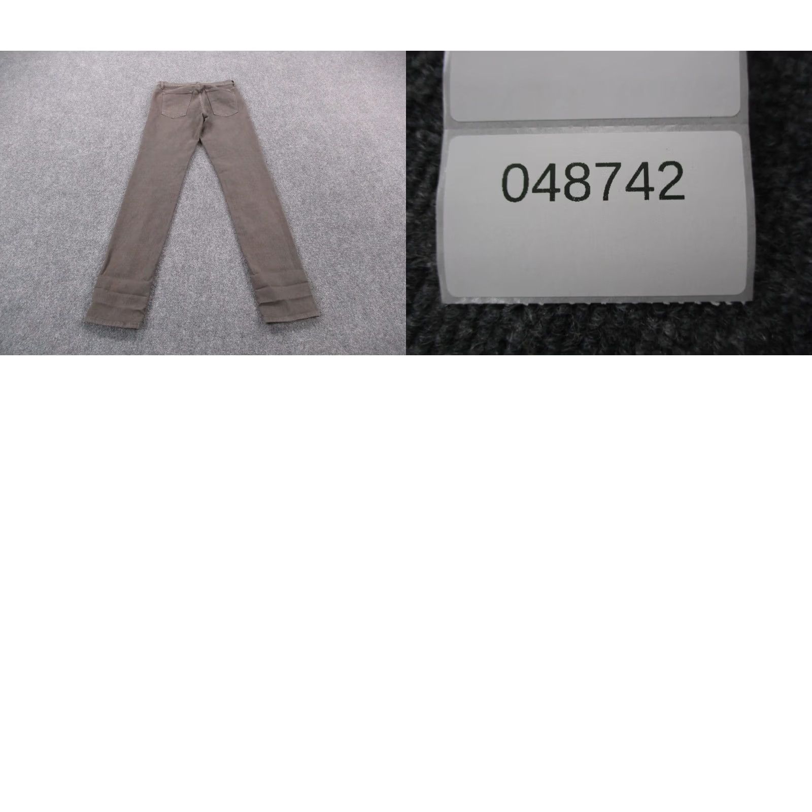 Imogene + Willie Imogene & Willie Pants Womens XS Gray Slim Trouser Canvas Straight Cropped USA Made Size 26" / US 2 / IT 38 - 9 Thumbnail