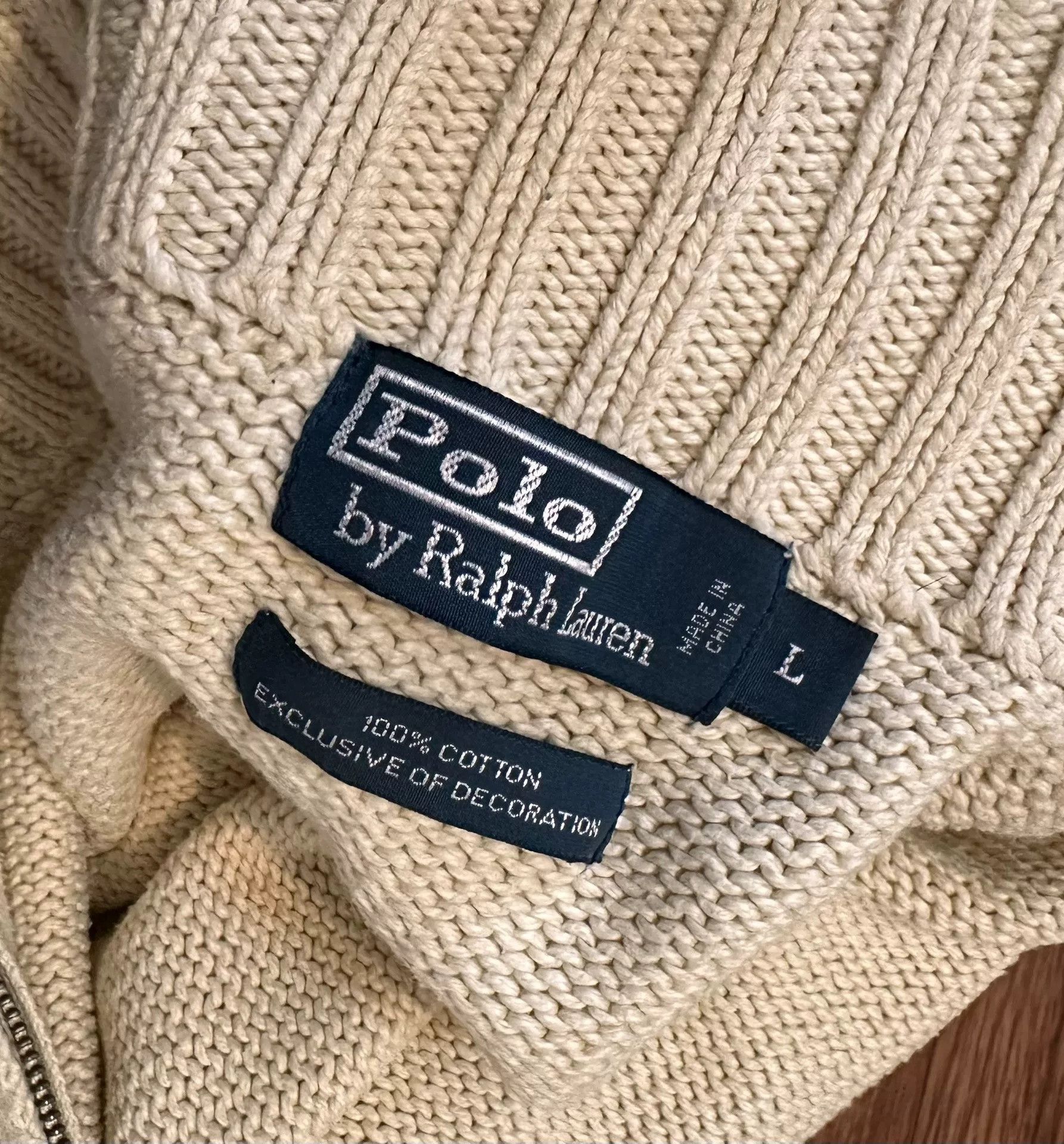 Polo Ralph Lauren Polo Ralph Lauren Zip Knit Sweater L Size US L / EU 52-54 / 3 - 5 Thumbnail