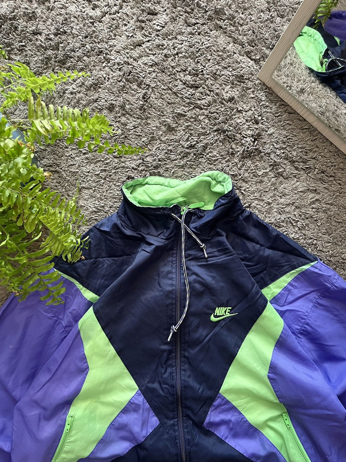 Nike × Vintage 80s Nike Vintage Light Jacket Streetwear Logo Swoosh Rare Size US M / EU 48-50 / 2 - 7 Thumbnail