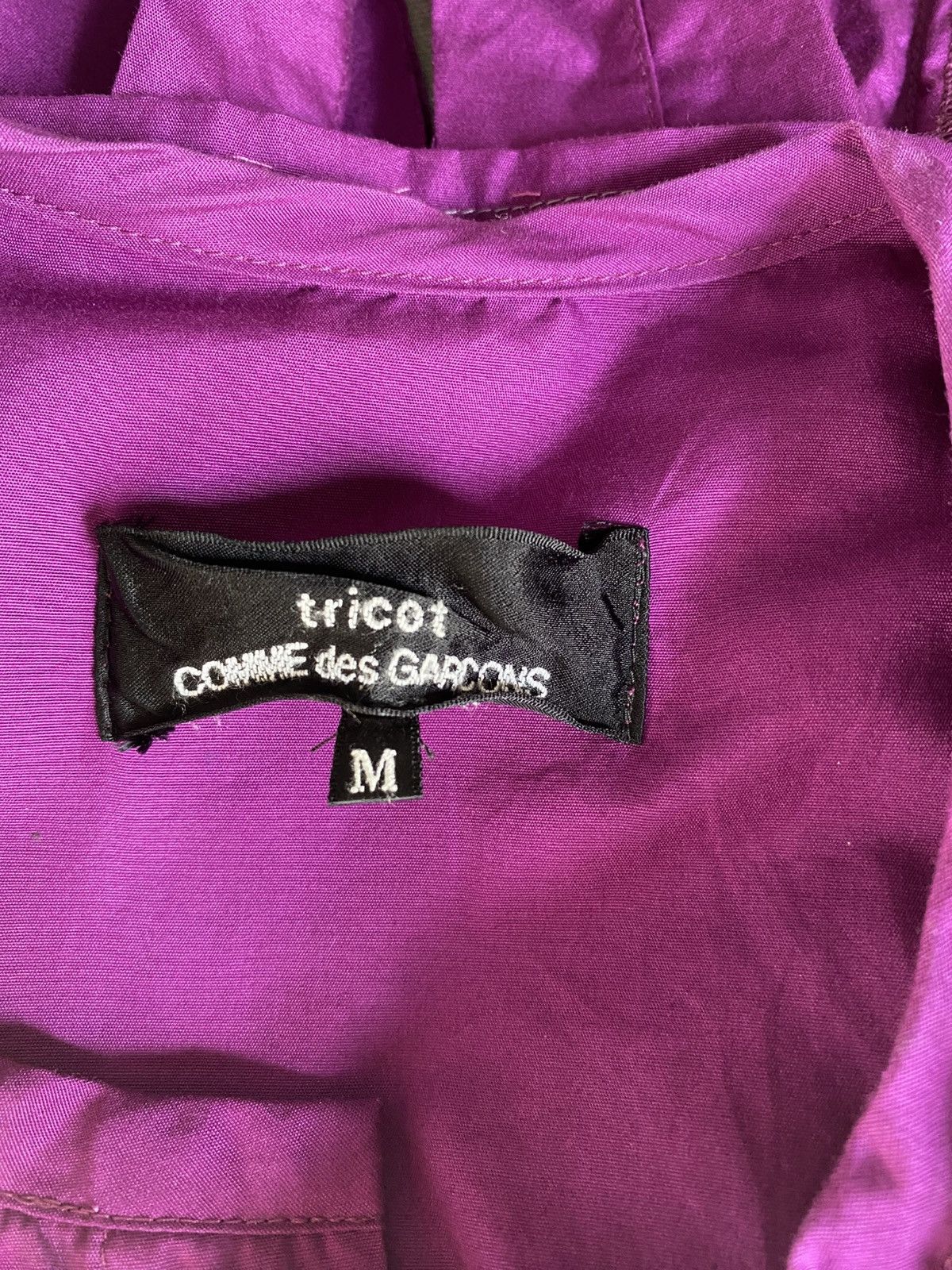 Comme des Garcons COMME des GARCONS Ruffled Purple Blouse Shirt Size M / US 6-8 / IT 42-44 - 12 Thumbnail
