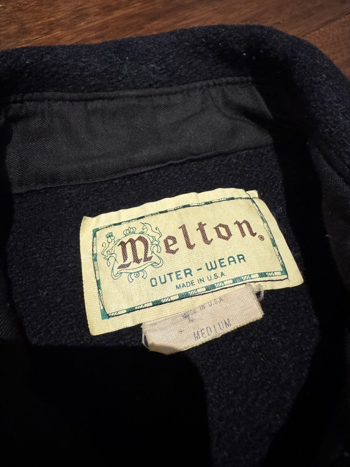 Vintage 1990s MELTON WOOL WORKWEAR JACKET Size US M / EU 48-50 / 2 - 4 Thumbnail