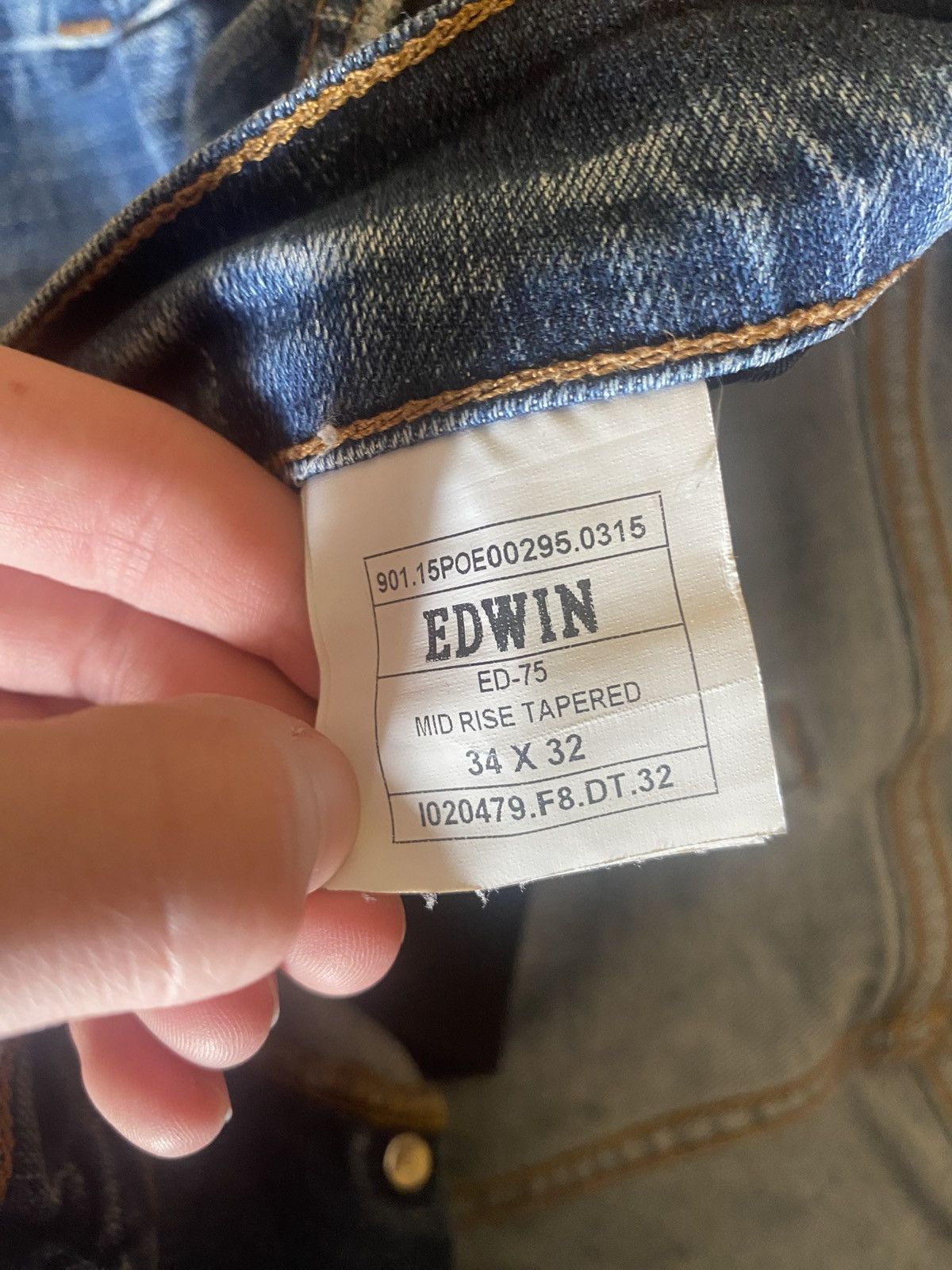 Edwin × Japanese Brand Vintage Edwin jeans facet denim japanese pants Size US 36 / EU 52 - 6 Thumbnail