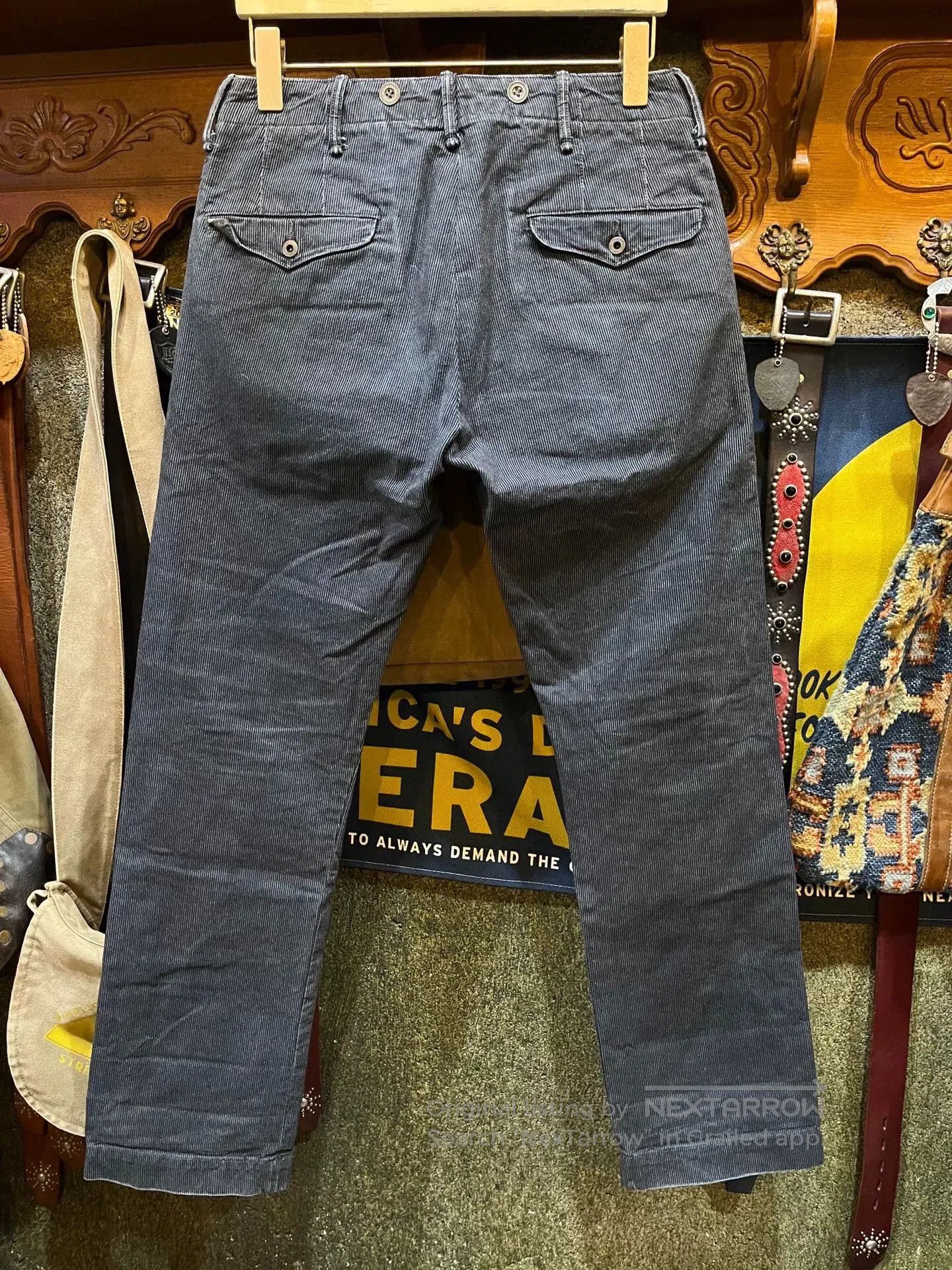 RRL Ralph Lauren RRL Blue Dye Casual Pants. Size US 30 / EU 46 - 2 Thumbnail
