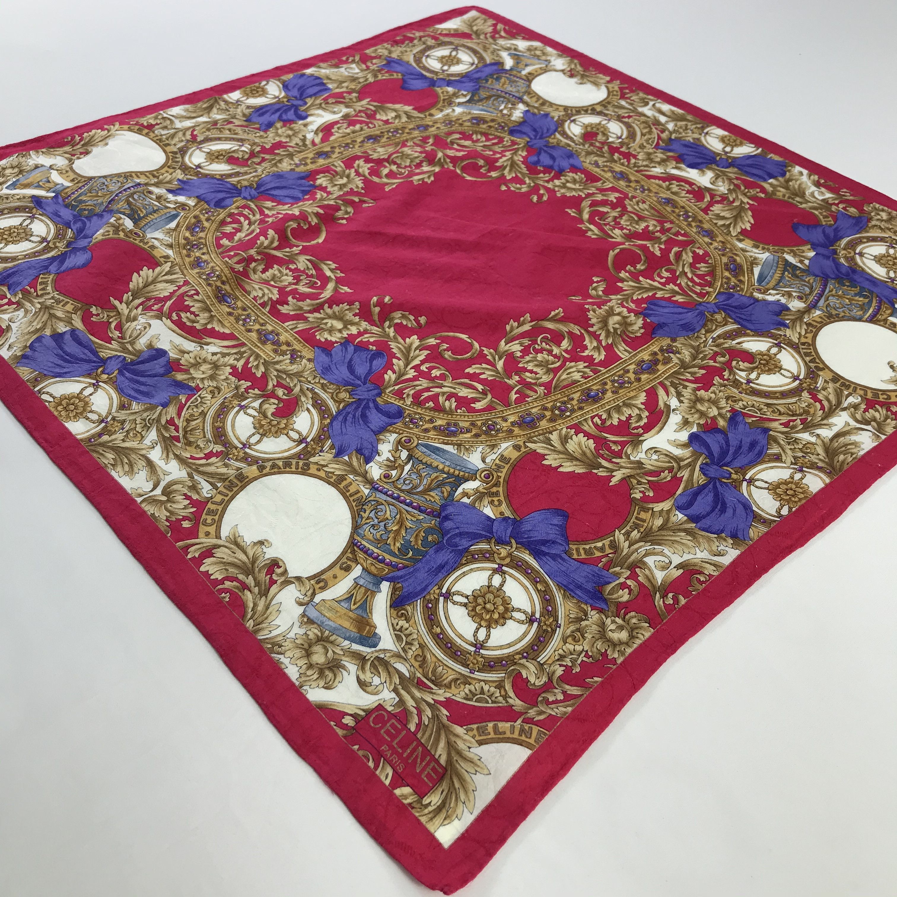Celine × Vintage Celine Bandana / Handkerchief / Neckerchief - S931 Size ONE SIZE - 2 Thumbnail