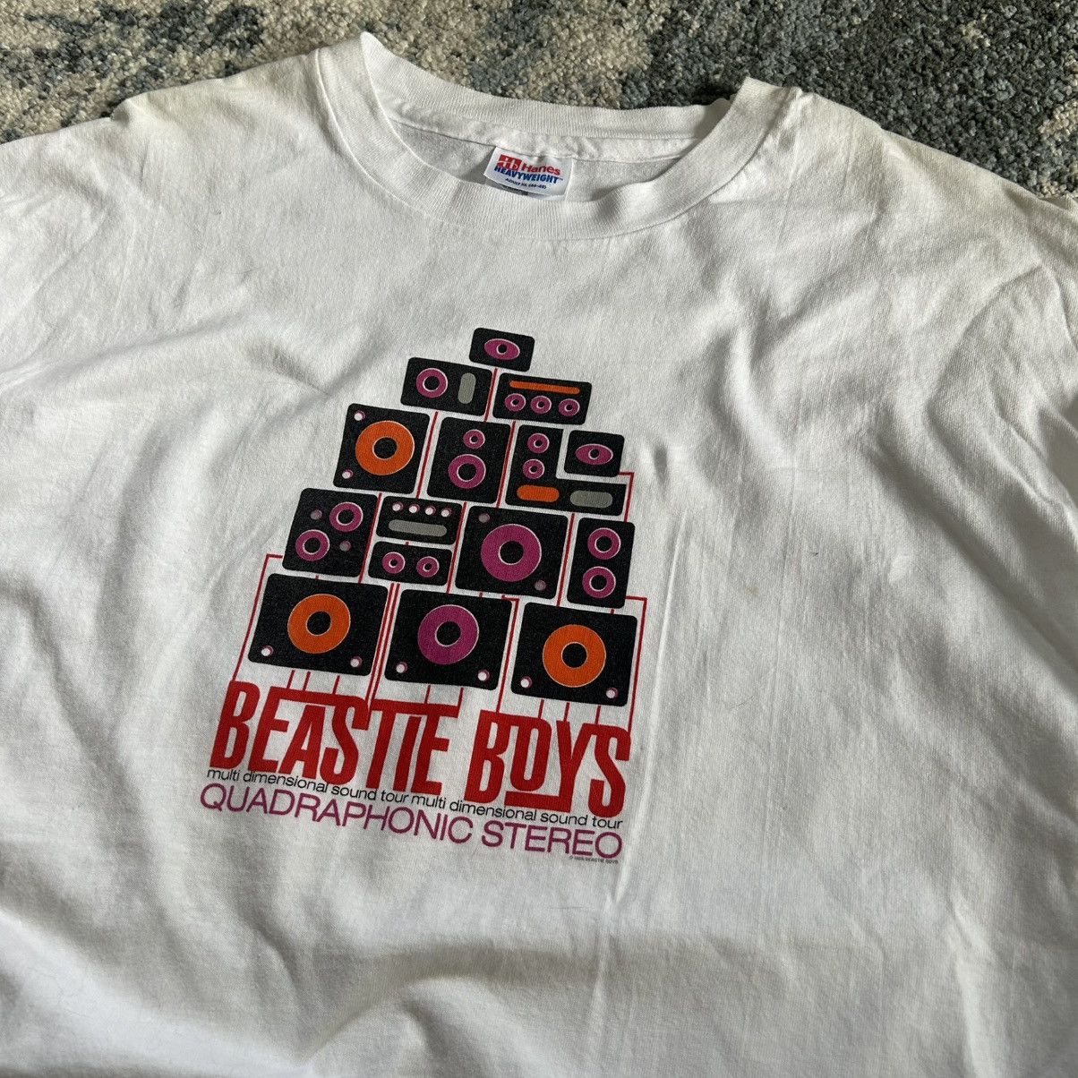 Band Tees 1995 BEASTiE BOYS QUADRAPHONiC STEREO TOUR SiNGLE STiTCH TEE Size US XL / EU 56 / 4 - 1 Thumbnail