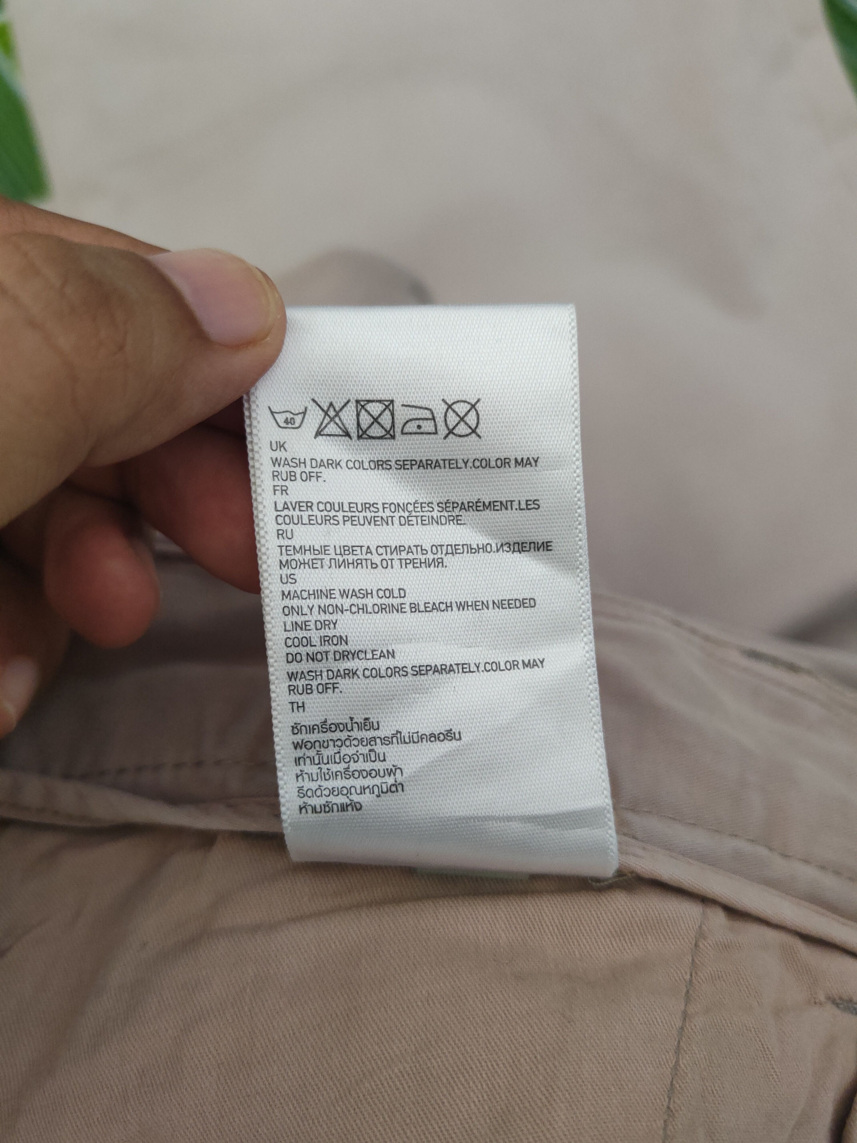 Japanese Brand DL Uniqlo Light Peach Multipocket Cargo Pants #2144 Size 33" - 14 Thumbnail
