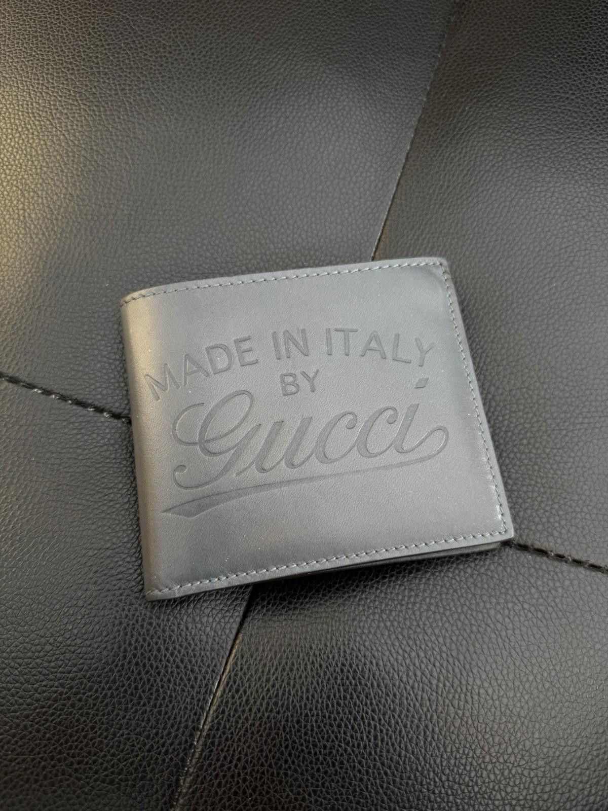 Gucci GUCCI Bifold Wallet Leather Authentic Box $595 Retail Grey Size ONE SIZE - 2 Thumbnail