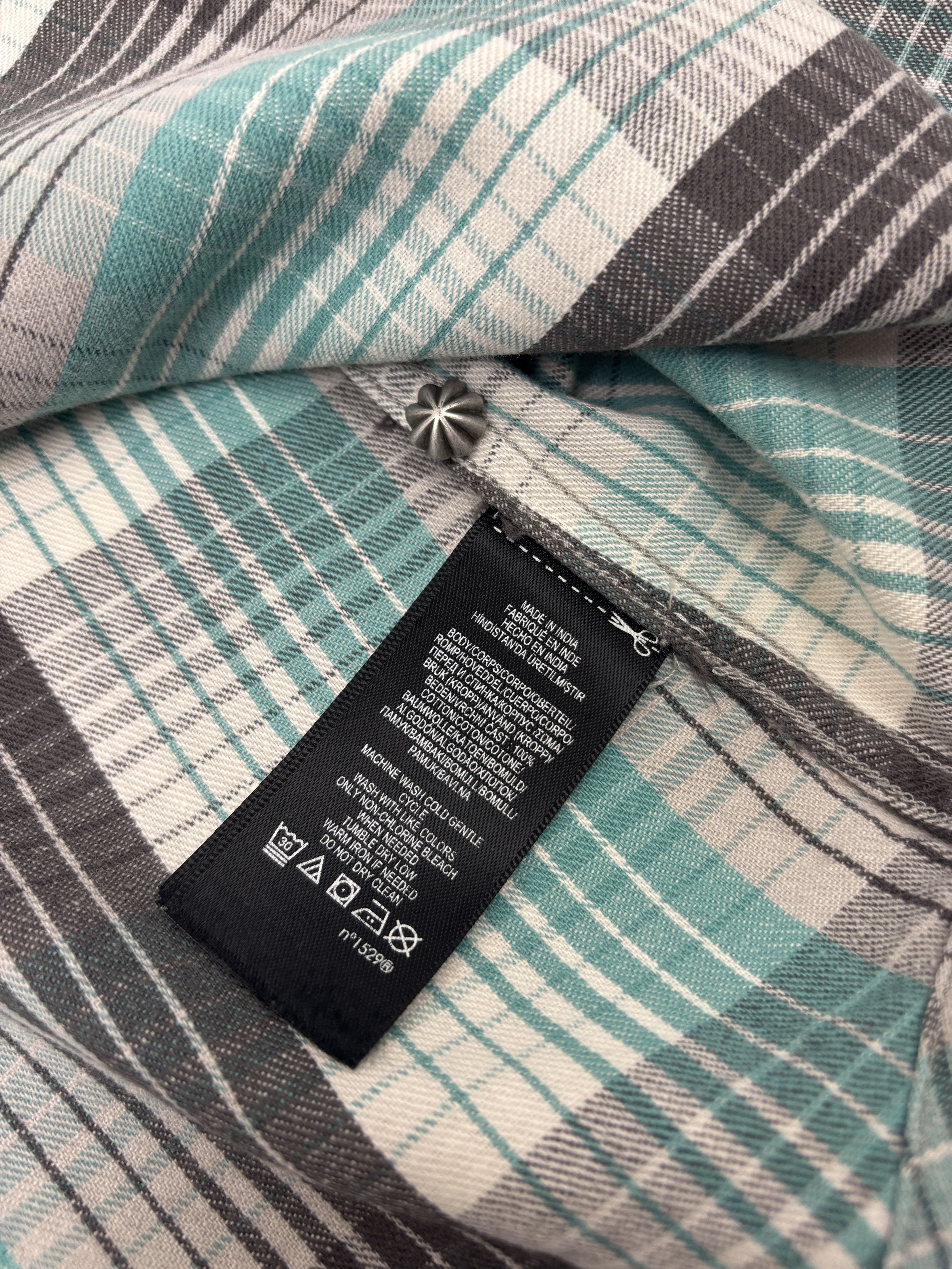 RRL Ralph Lauren RRL Women’s Western Shirt Cotton Plaid Size L / US 10 / IT 46 - 6 Thumbnail