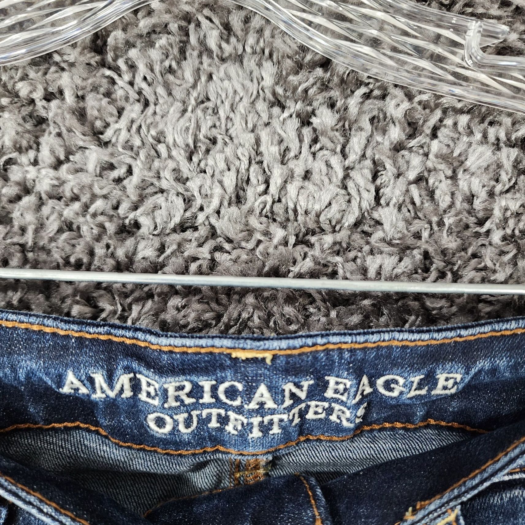 American Eagle Outfitters VINTAGE American Eagle Womens Distressed Blue Jeggings Size 4 Women's Jeans Size 27" / US 4 / IT 40 - 3 Thumbnail