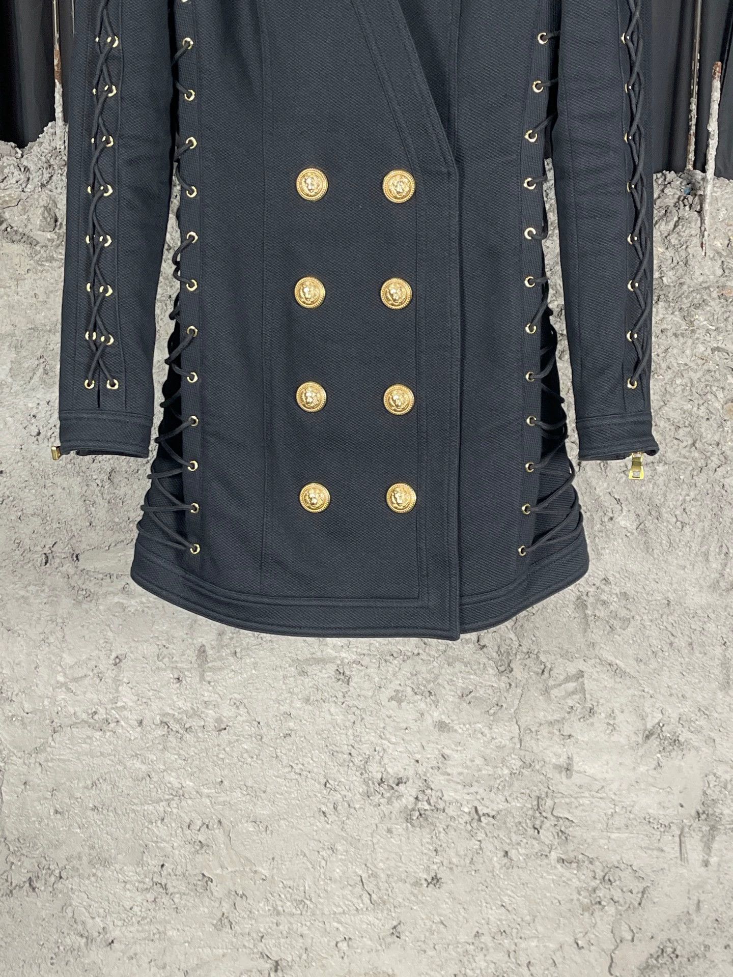 Balmain Balmain Gold Button Women's New Dress Size XS / US 0-2 / IT 36-38 - 4 Thumbnail