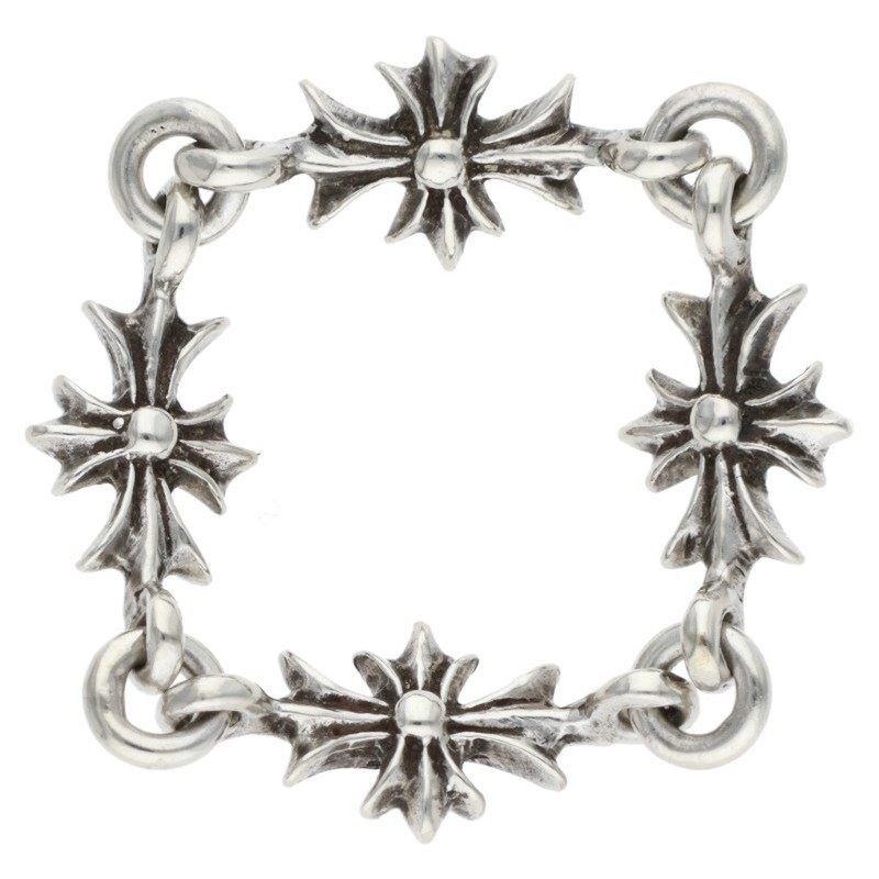 Chrome Hearts Chrome Hearts No 13 Tiny ECH Plus Silver Ring Size ONE SIZE - 2 Thumbnail