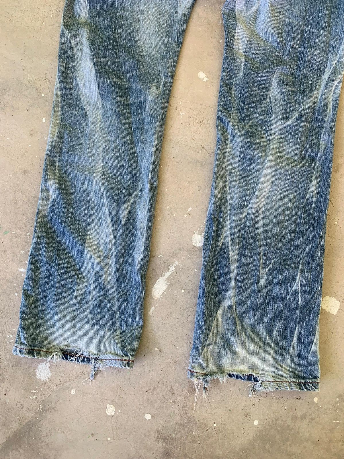 Edwin Edwin 503 Blue Trip Flap Pocket Distressed Denim Size US 30 / EU 46 - 10 Thumbnail