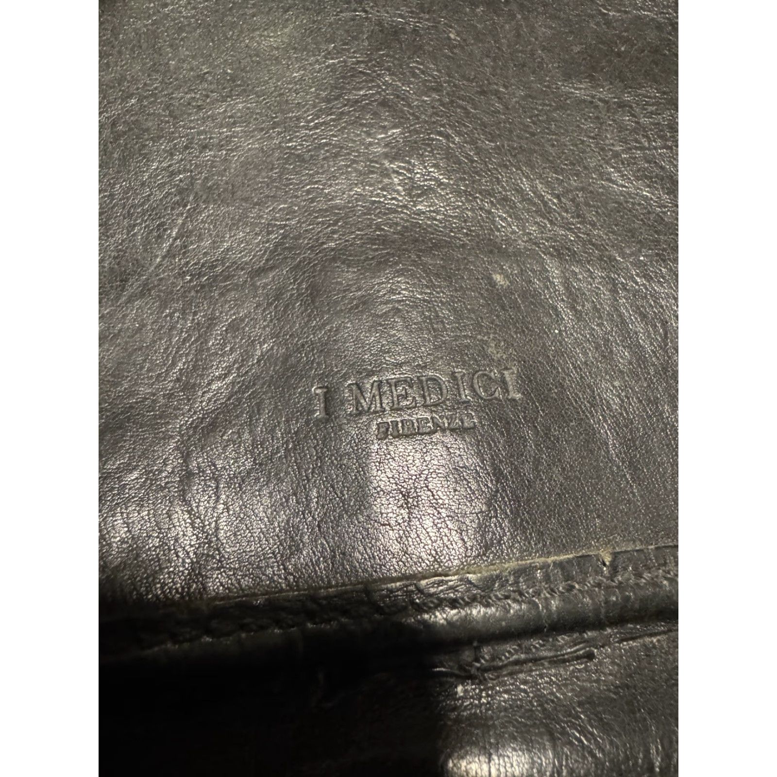 Vintage VINTAGE I Medici Firenze Made In Italy Leather black Messenger Shoulder Bag 15 Size ONE SIZE - 4 Thumbnail
