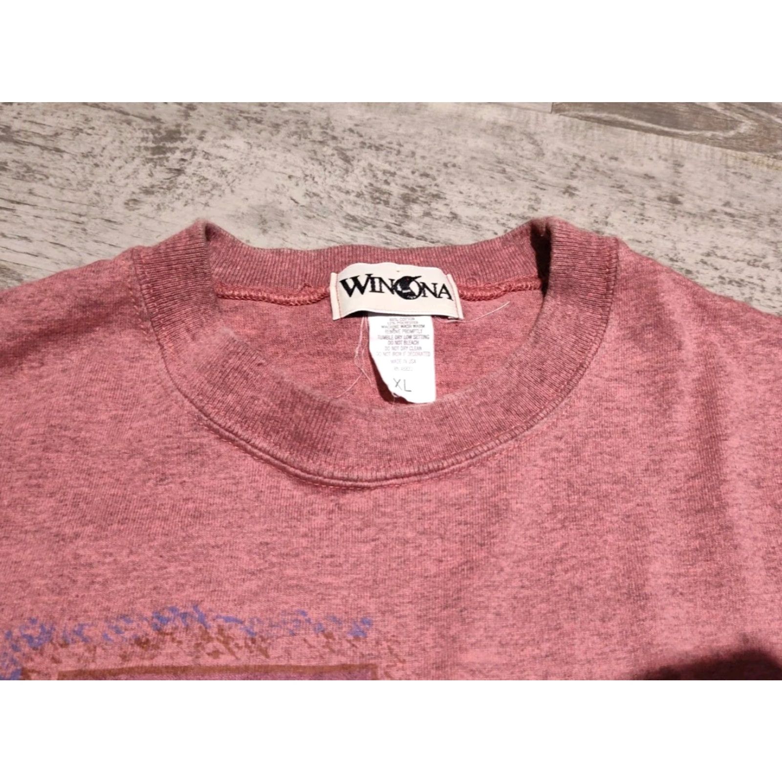 Vintage Vintage Winona Tee Shirt North Woods Moose Cabin USA Made Thick Size XL Size US XL / EU 56 / 4 - 3 Thumbnail