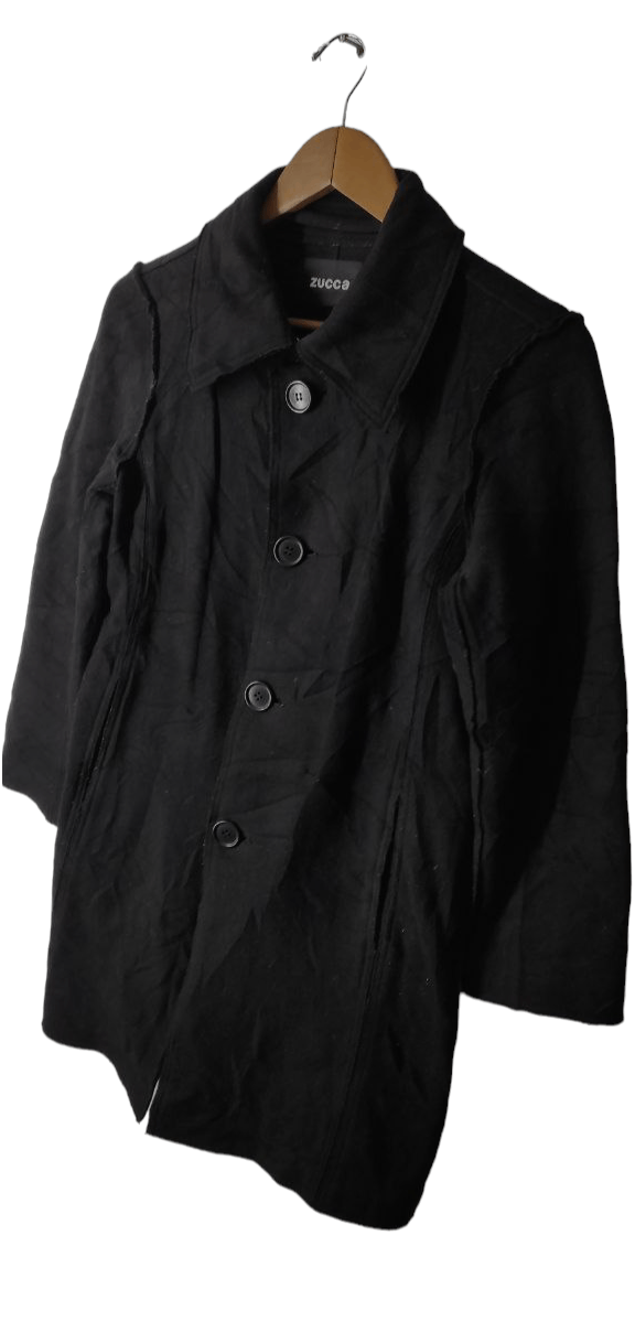 CABANE de ZUCCa ZUCCA BY ISSEY MIYAKE WOOL PEACOAT JACKET Size S / US 4 / IT 40 - 7 Thumbnail