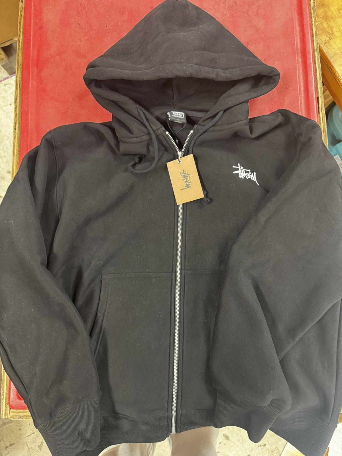 Stussy Stussy Basic Zip Up Hoodie New with tags Size US XL / EU 56 / 4 - 1 Thumbnail