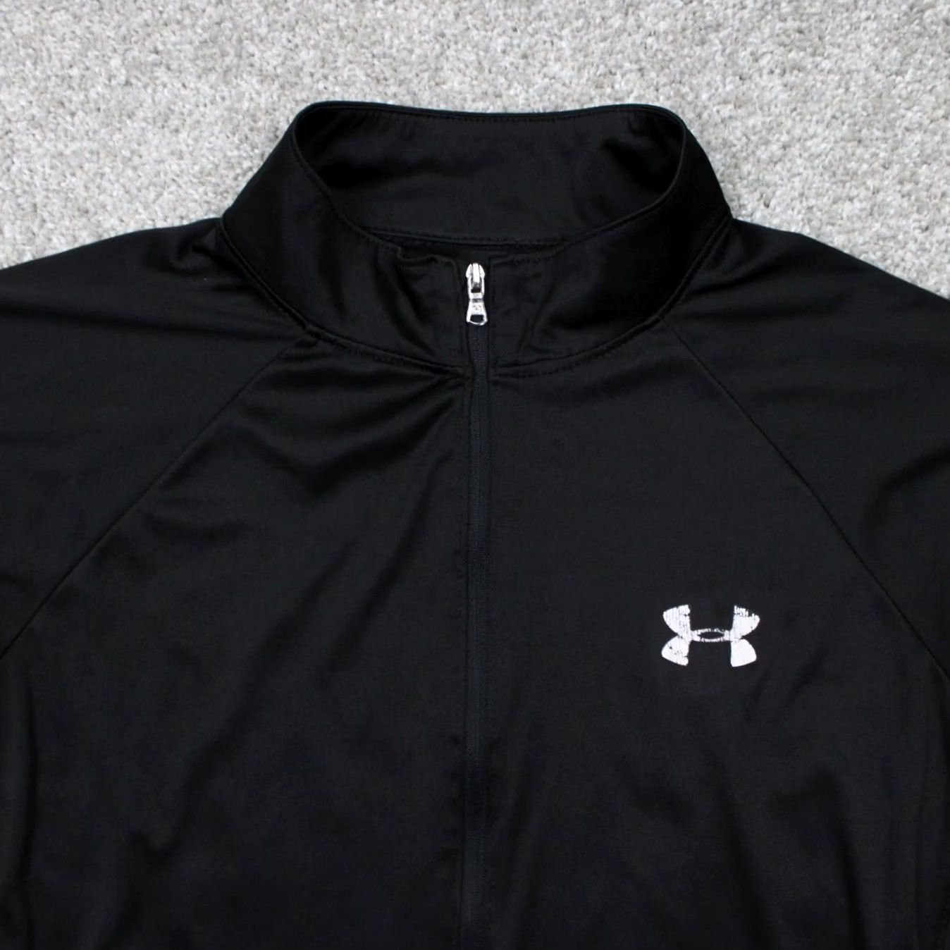 Under Armour Under Armour Tech Twist Sweatshirt Women M Black 1/2 Zip Loose Fit Heatgear Colorblock Logo Zipper Pullover Size M / US 6-8 / IT 42-44 - 5 Thumbnail
