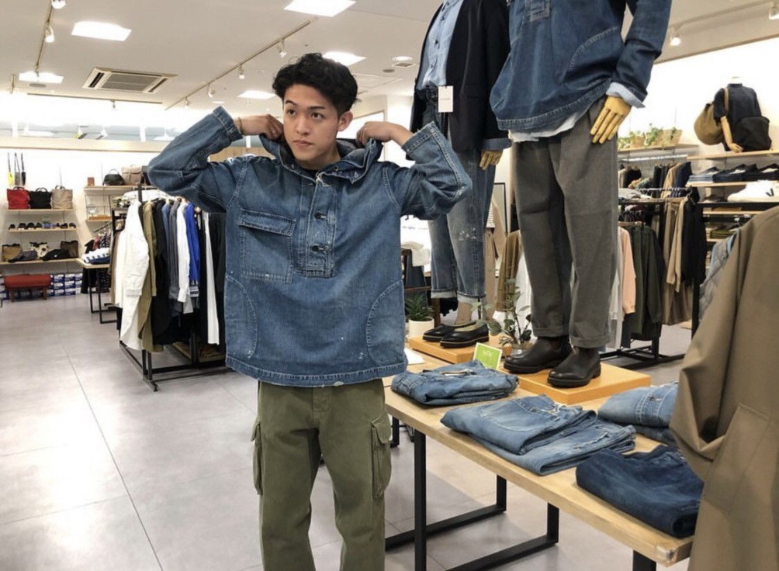 Engineered Garments (Ordinary Fits) Re:Ordinary Gunner Smock Denim Anorak Parka Size US M / EU 48-50 / 2 - 23 Thumbnail