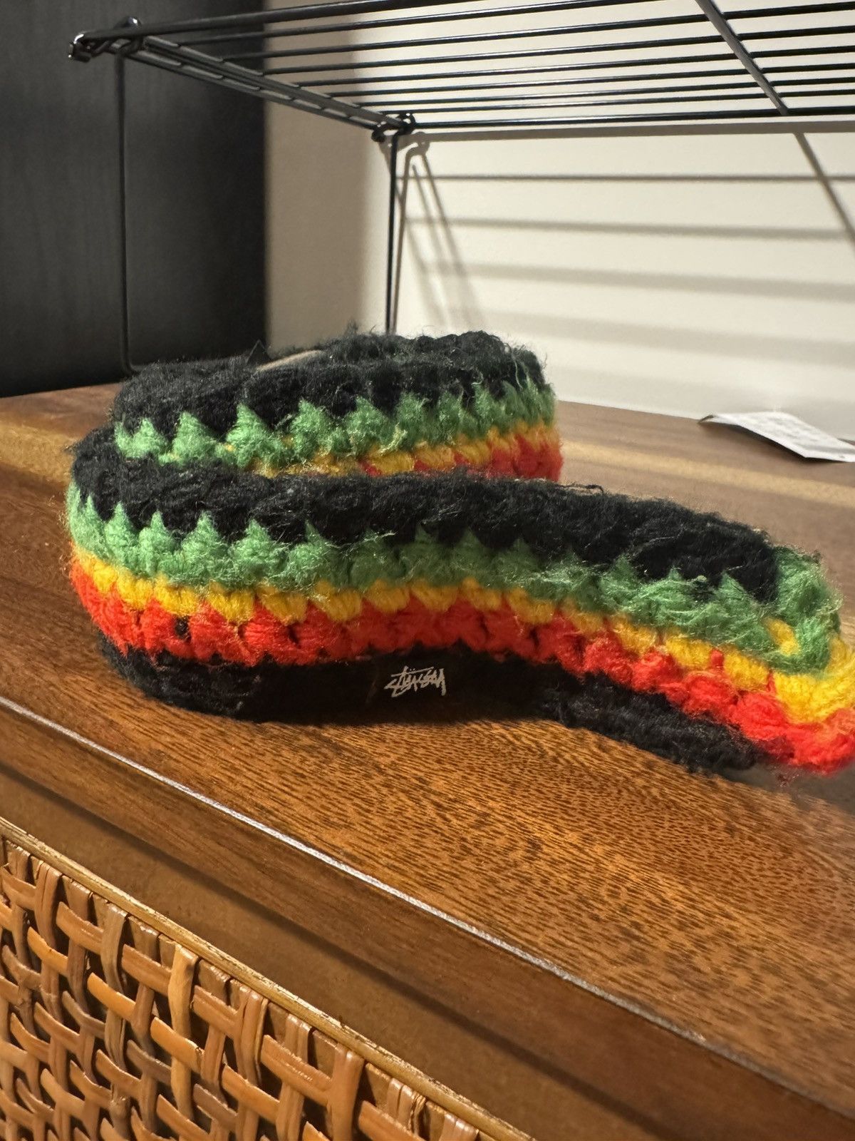 Pre-owned Denim Tears X Stussy Denim Tears Belt Rasta In Multi