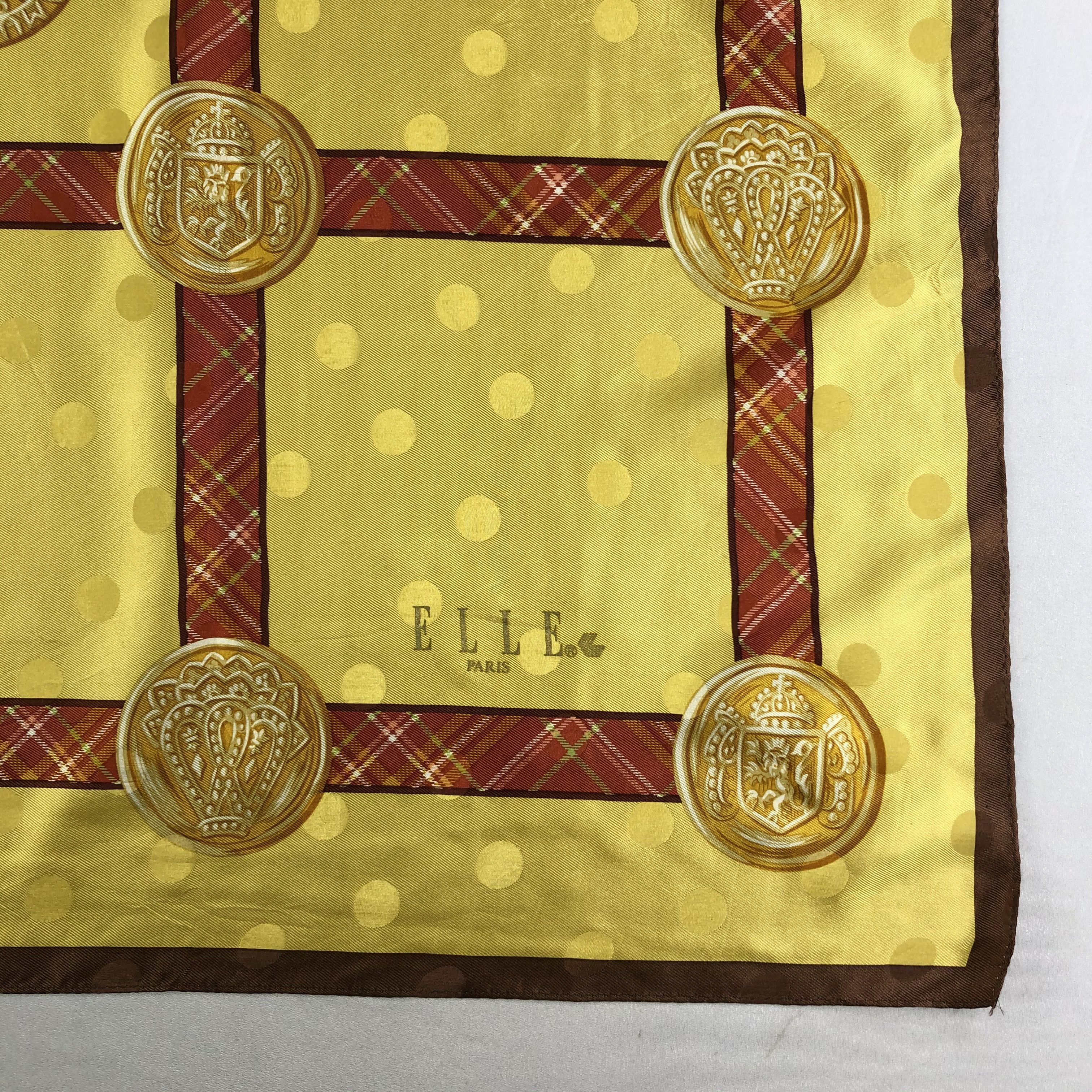 Vintage Vintage ELLE Silk Scarf Size ONE SIZE - 4 Thumbnail