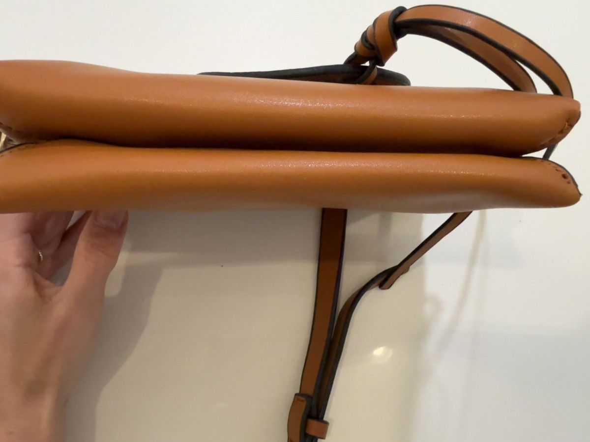 Tory Burch Tory Burch Leather Miller Crossbody Bag Cognac Size ONE SIZE - 8 Thumbnail
