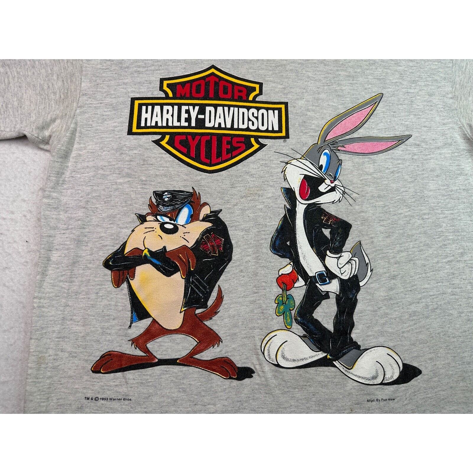 Harley Davidson VTG 1993 Harley Davidson X Looney Tunes Bugs & Taz