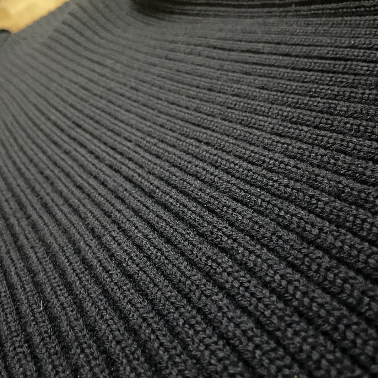 Prada RARE Prada Vintage Archive Hard Knit Navy Sweater High Neck Size US L / EU 52-54 / 3 - 4 Thumbnail