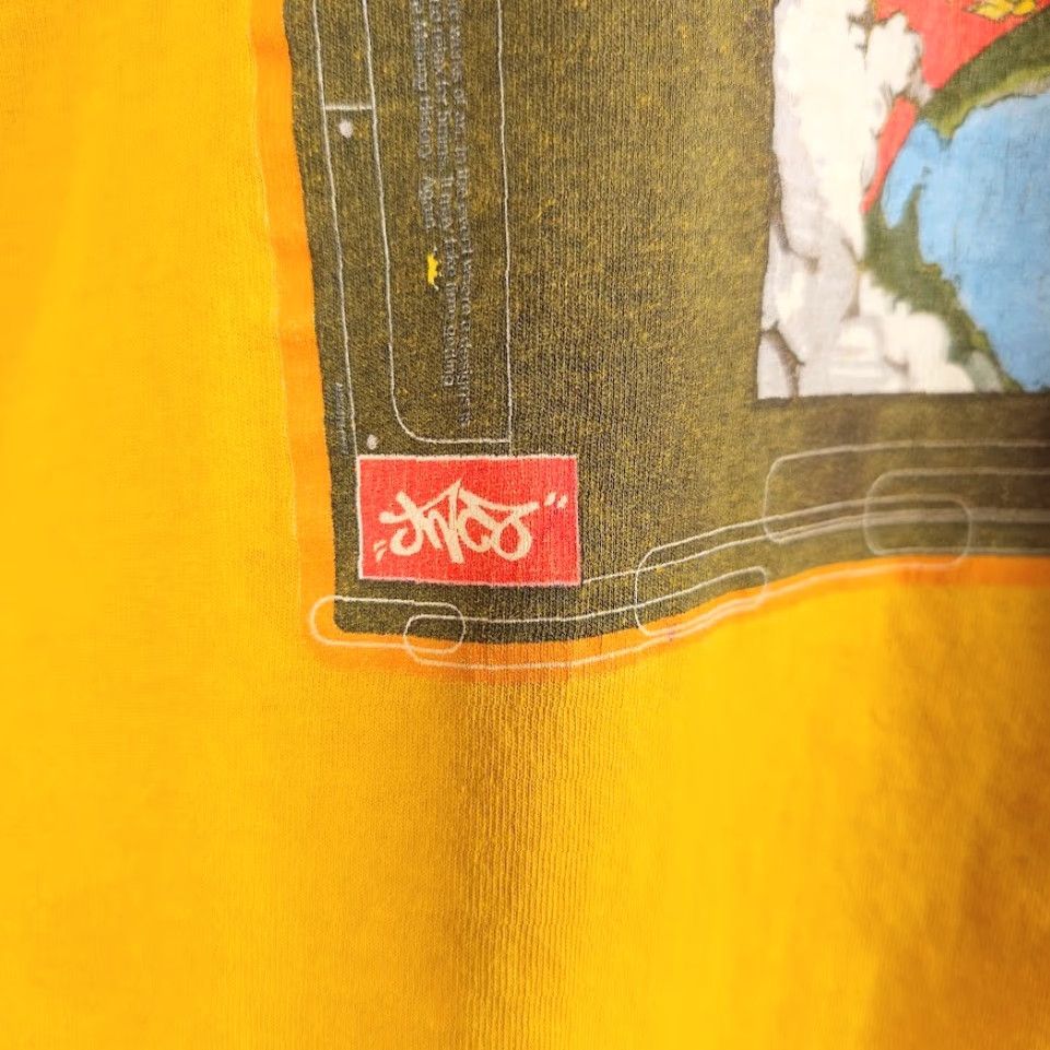 JNCO VINTAGE JNCO TSHIRT Mens Size Medium Yellow 90s Graffiti Rave Made In USA Shirt Size US M / EU 48-50 / 2 - 6 Thumbnail