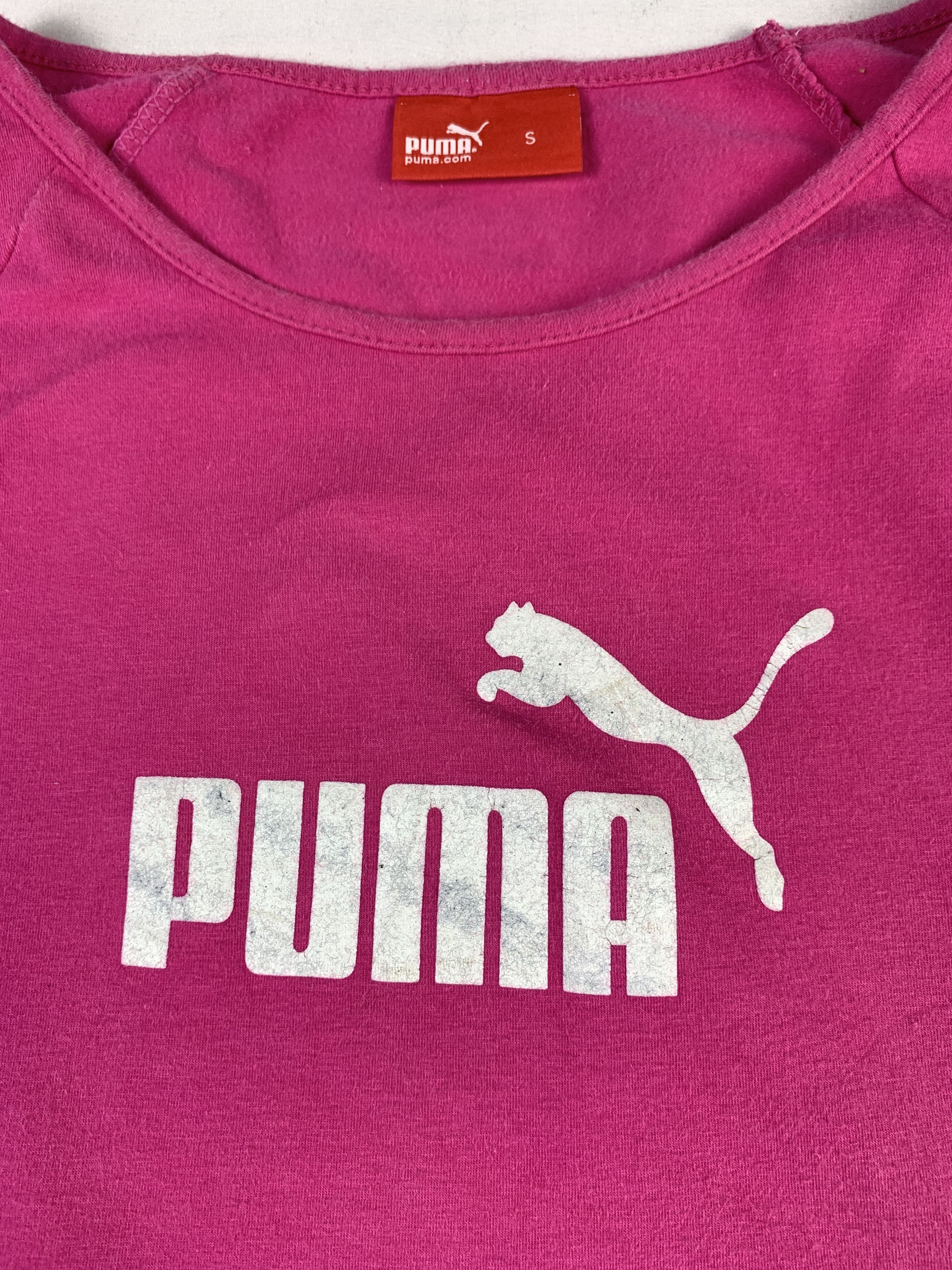 Puma 2000s Puma Pink Lace Sleeves Tee (S) Size S / US 4 / IT 40 - 5 Thumbnail