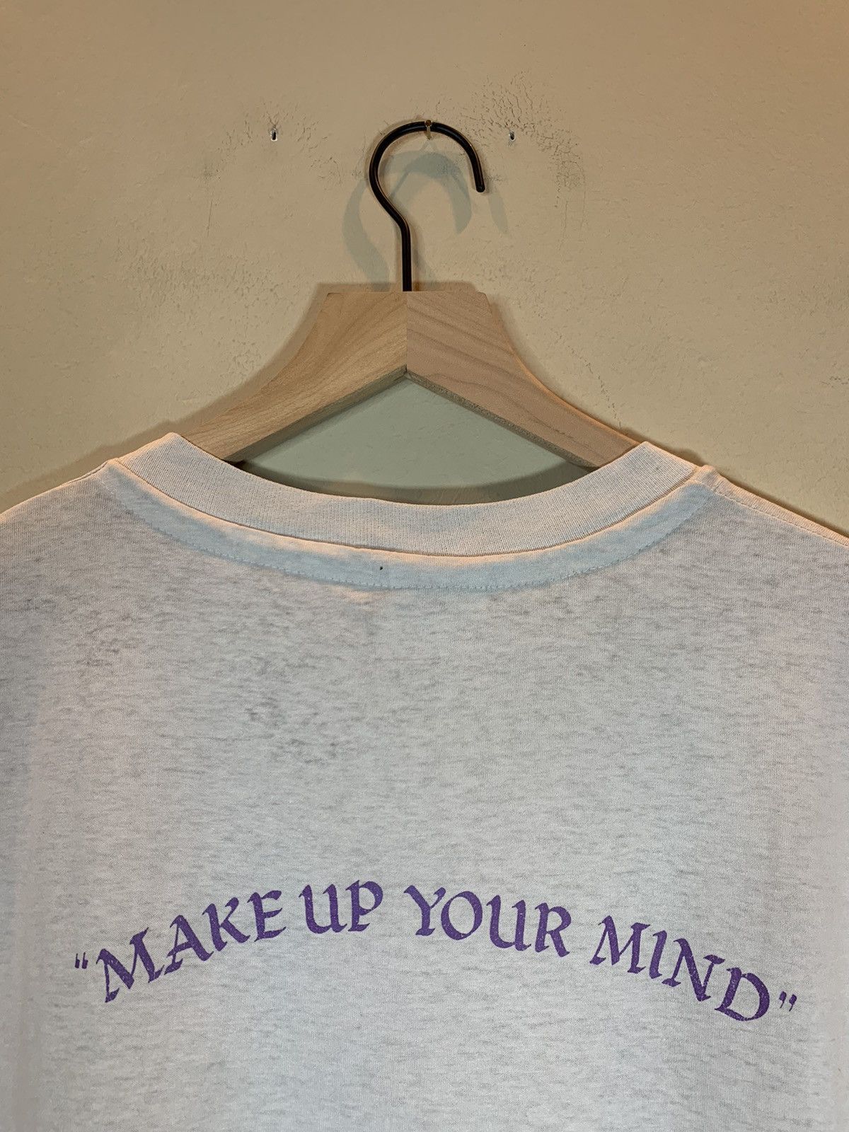 Vintage RARE* Vintage 80’s Make Up Your Mind Jesus Christ Path Shirt Size US XL / EU 56 / 4 - 7 Thumbnail