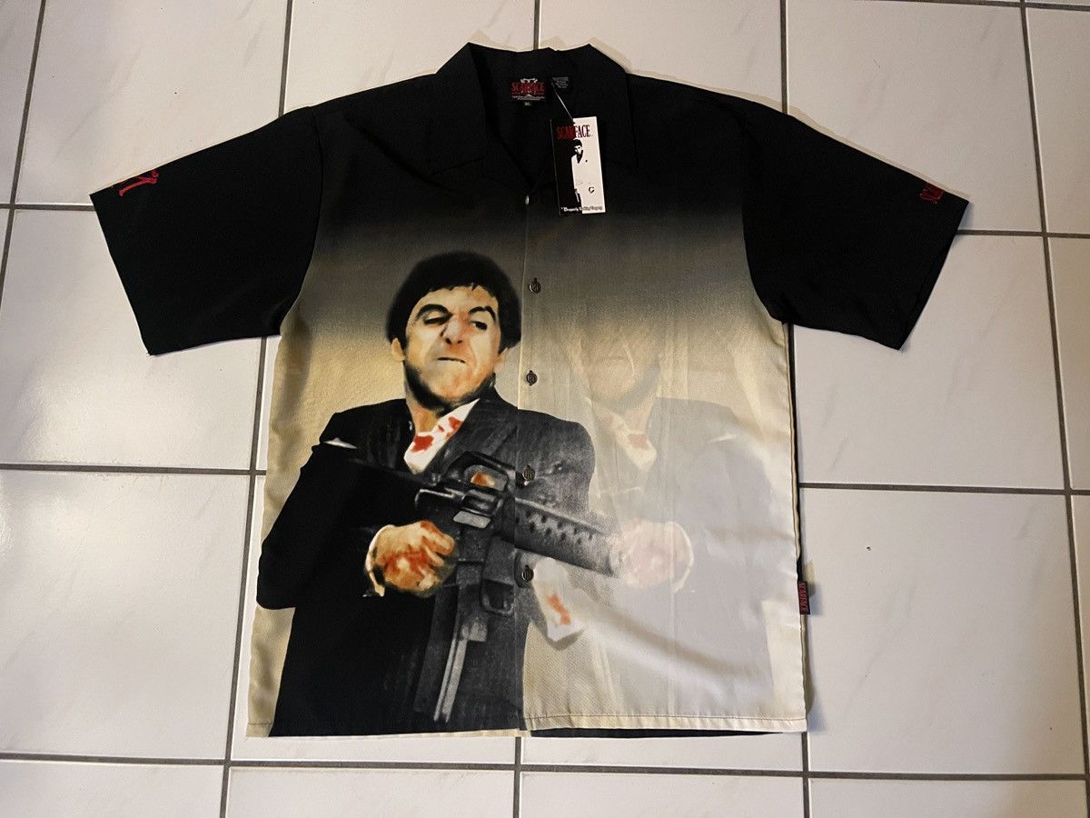 Vintage 90’s Dragonfly Men’s SCARFACE “Little Friend” Shirt Size XL Size US XL / EU 56 / 4 - 1 Thumbnail