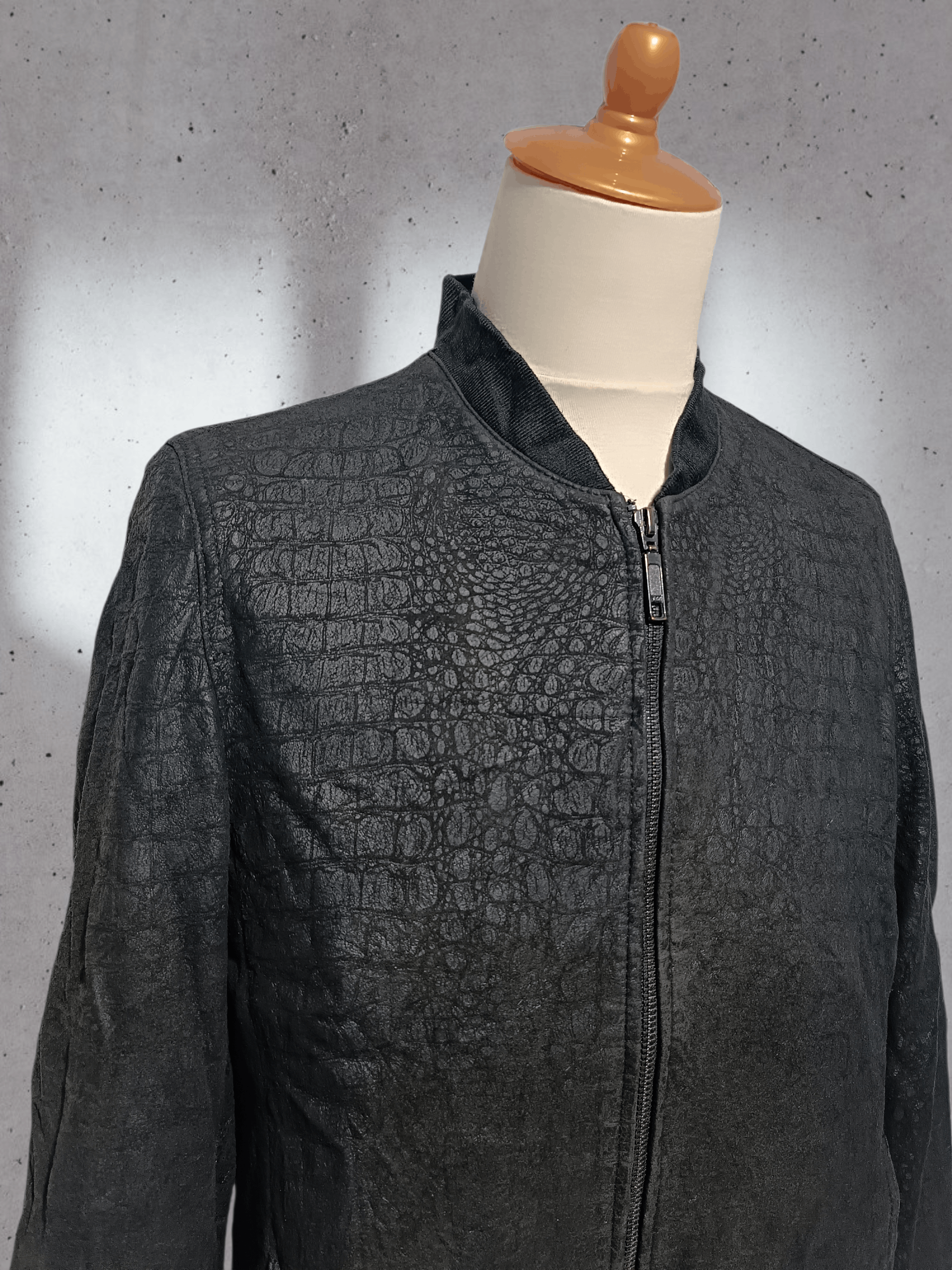 Other Vintage Leather Crocodile Pattern Bomber Jacket Size US M / EU 48-50 / 2 - 4 Thumbnail