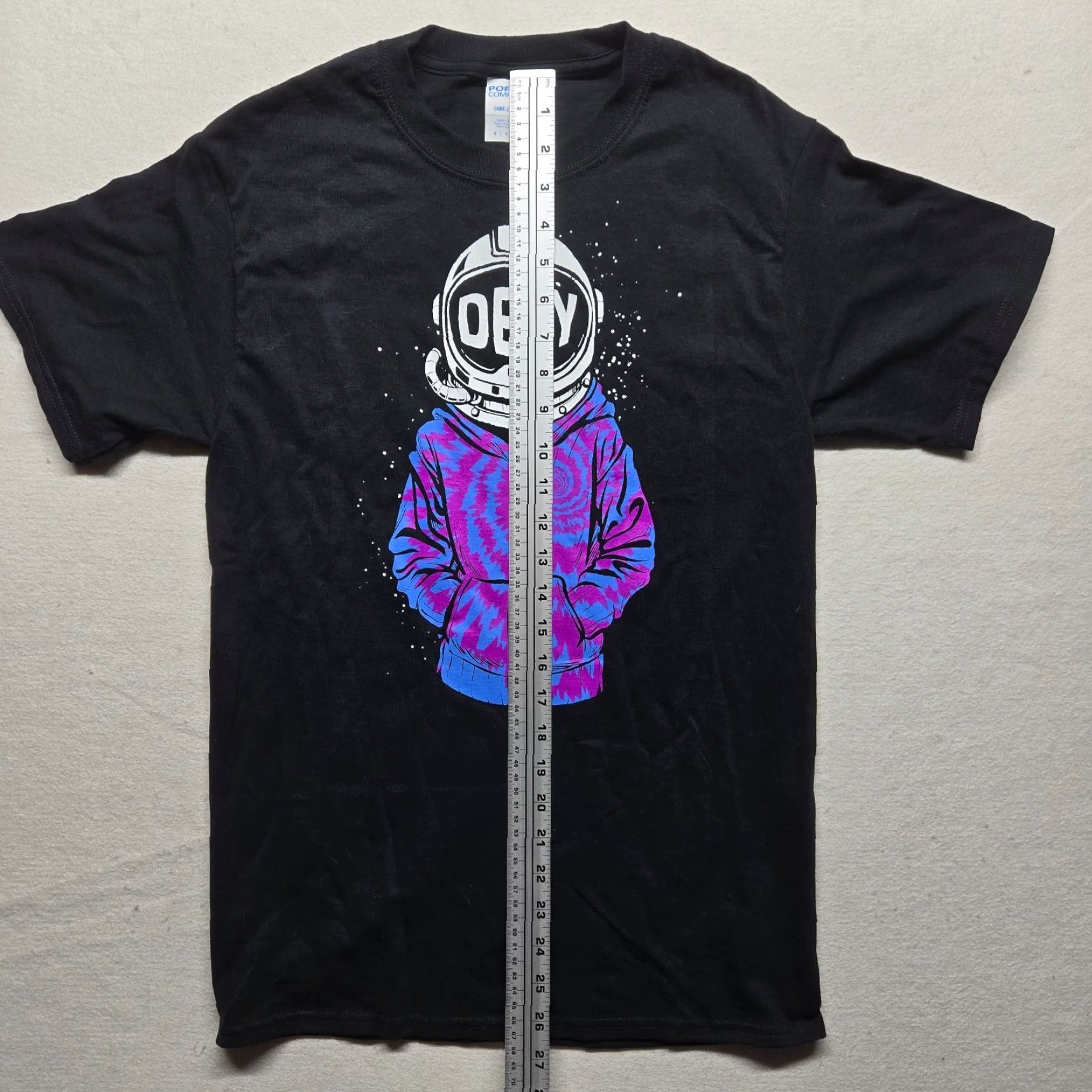 Vintage District Spaceman Graphic Print T-Shirt Short Sleeve Adult Size S Black Fight Resist Unisex Size US S / EU 44-46 / 1 - 6 Thumbnail