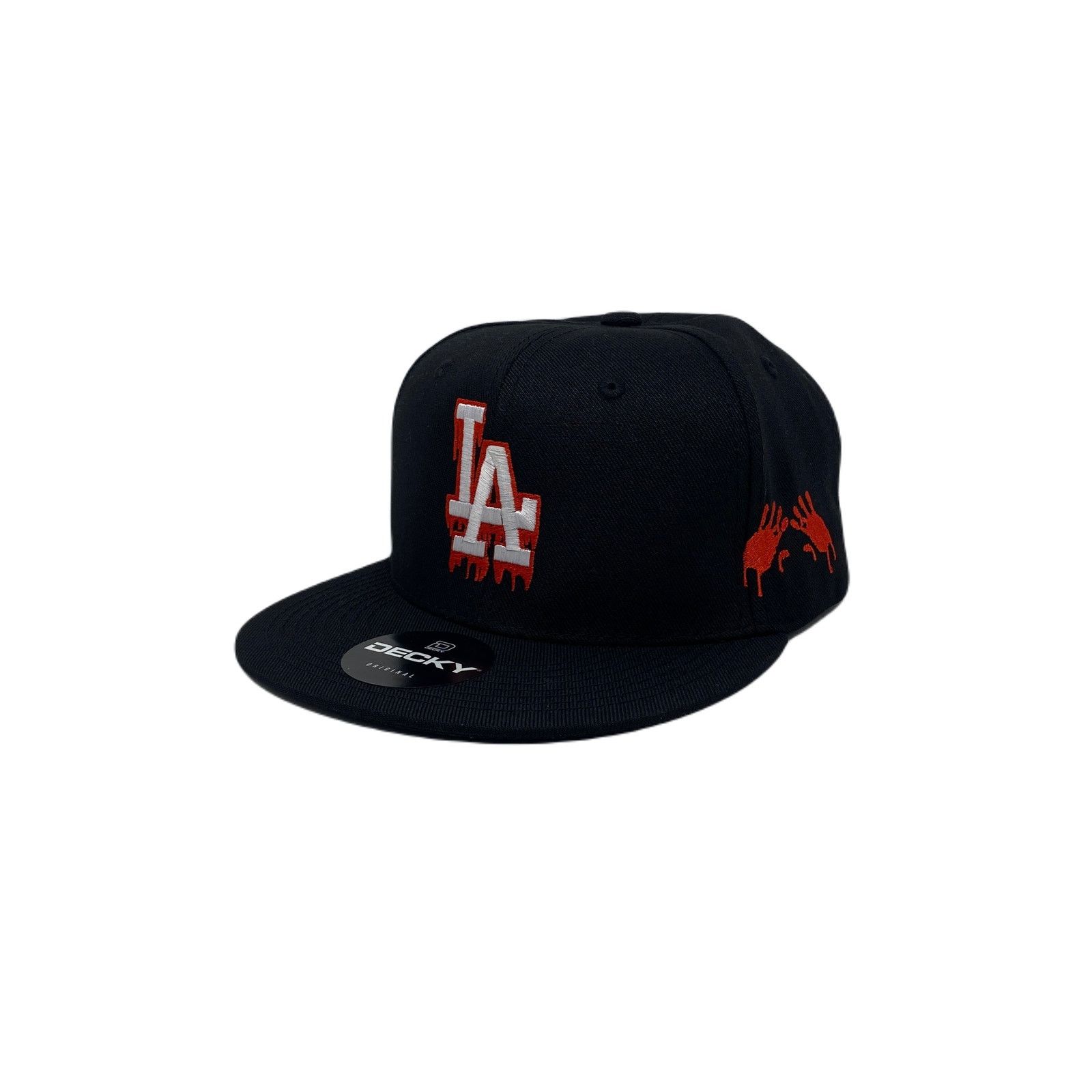 Other Los Angeles LA Drip (White/Red) Bloody Hands Snapback Hat Size ONE SIZE - 2 Thumbnail