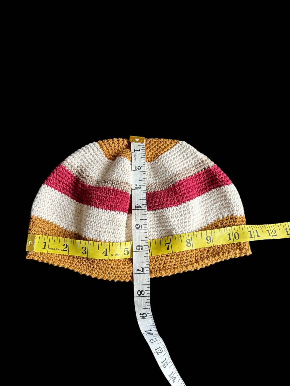Japanese Brand × Kapital × Vintage Crochet knitted handmade Beanie Hats Rare☠️☠️ Size ONE SIZE - 4 Thumbnail