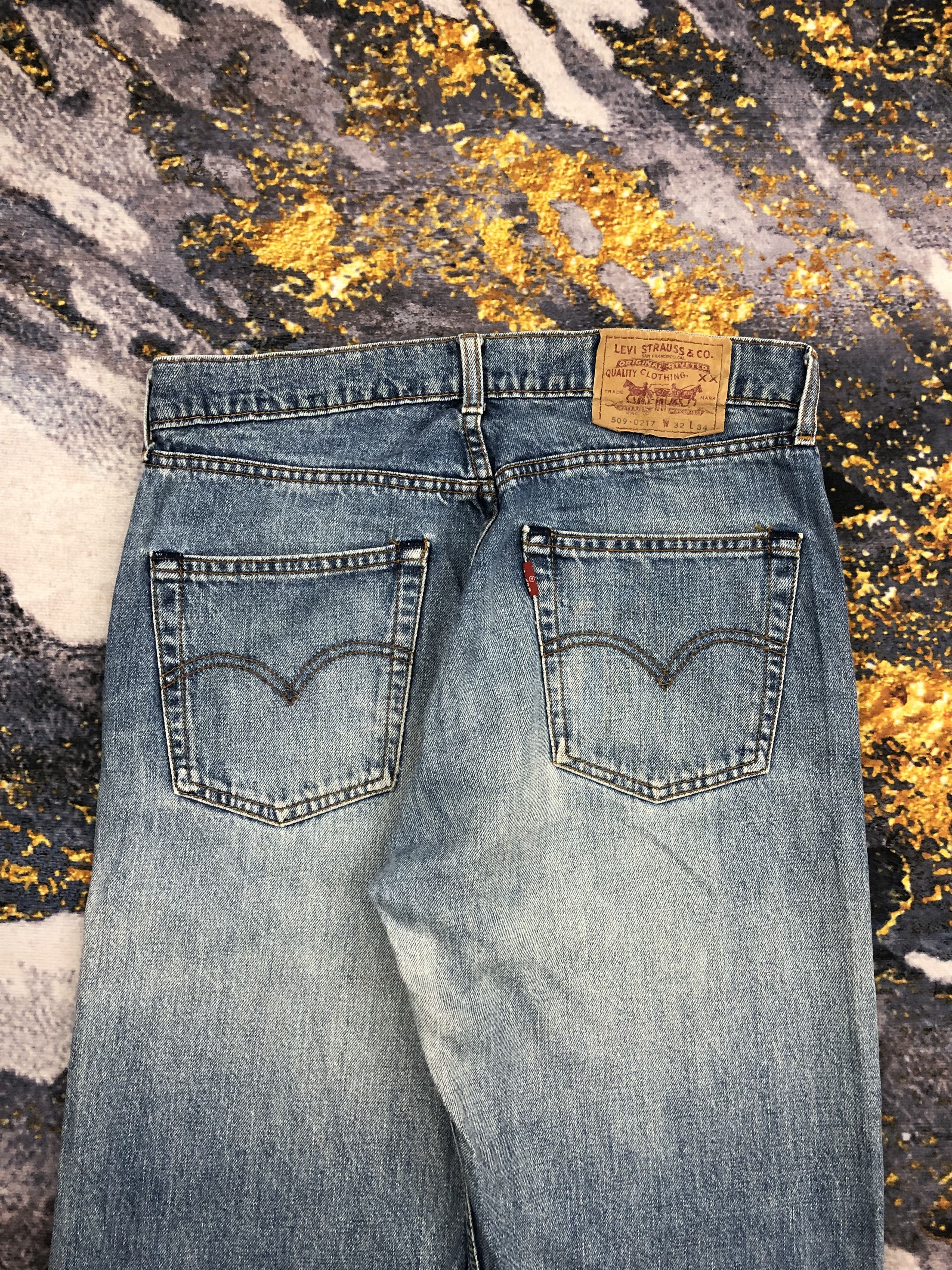 Levi's Vintage Levis 509 Faded Blue Jeans DPP0120 Size US 31 - 4 Thumbnail