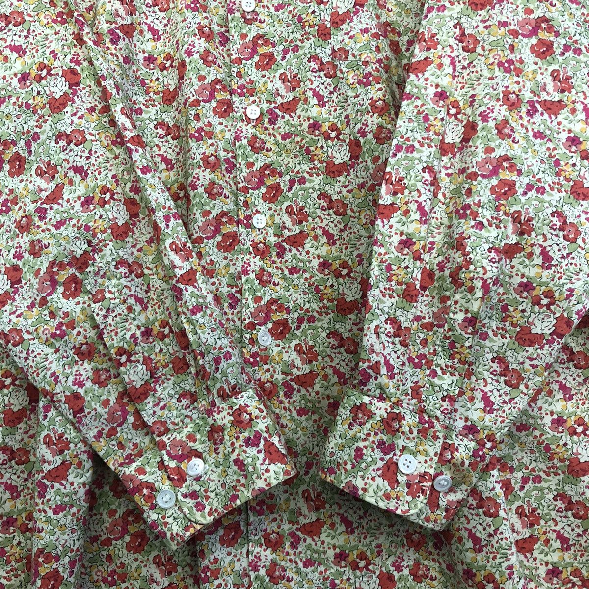 Comme des Garcons Homme Deux COMME des GARÇONS HOMME DEUX FLORAL LIBERTY BUTTON SHIRT Size US L / EU 52-54 / 3 - 5 Thumbnail